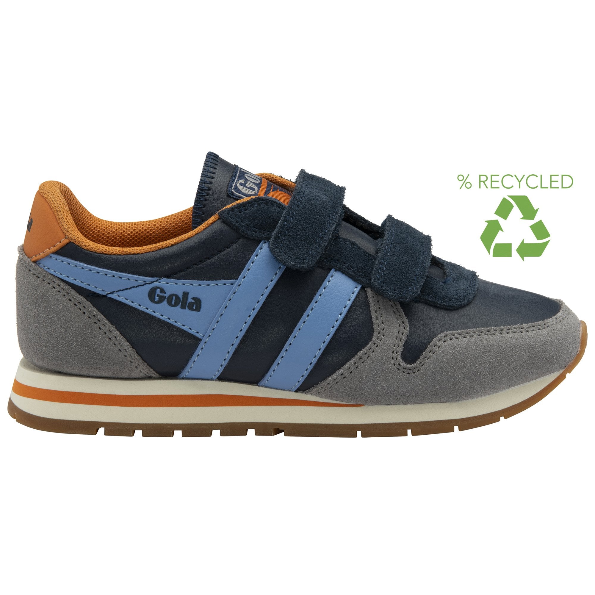 gola-daytona-pure-strap-sneaker-f-r-kinder-in-marineblau-zementgrau image 1