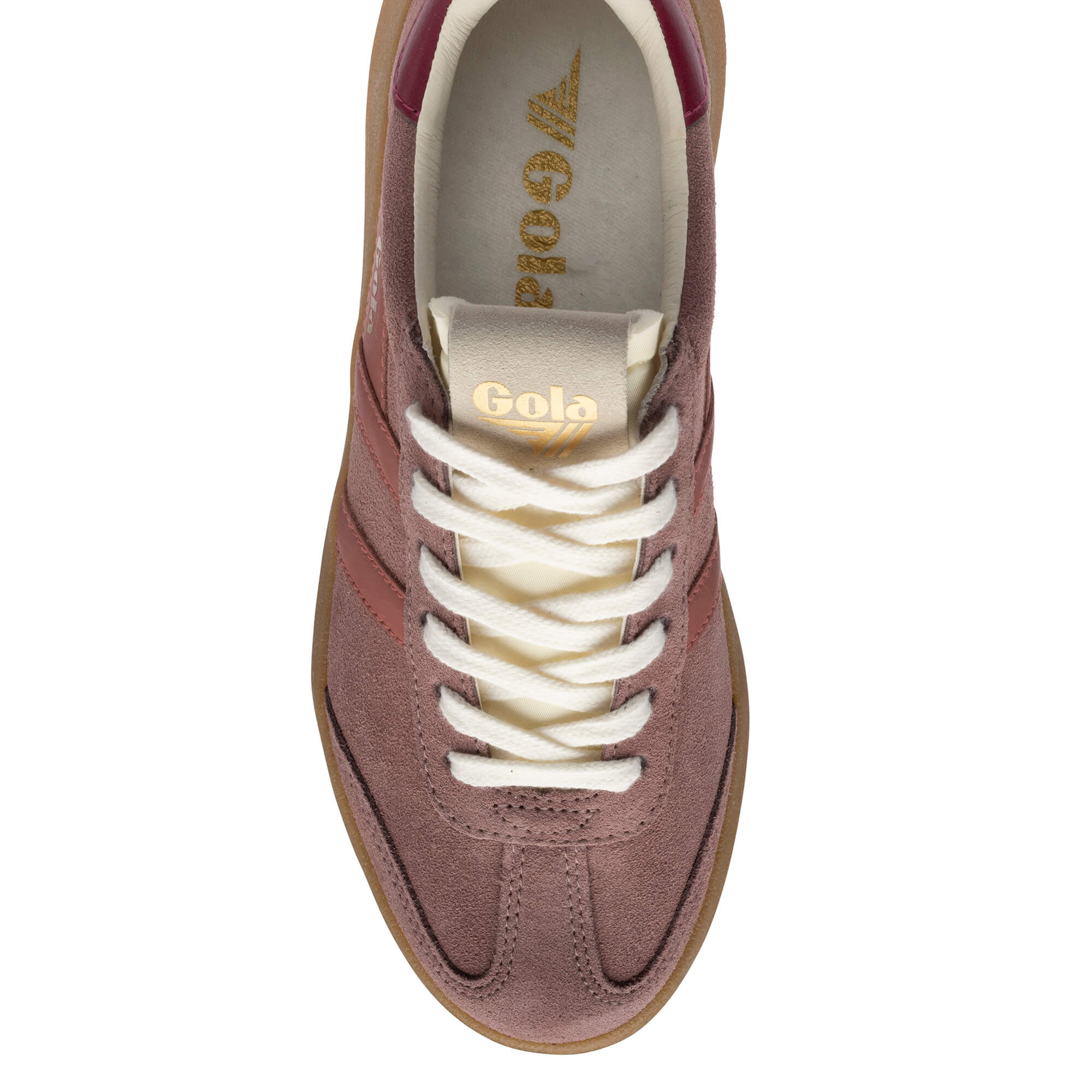 gola-athena-damen-sneaker-wildleder-braun-lehm-kirsche image 5