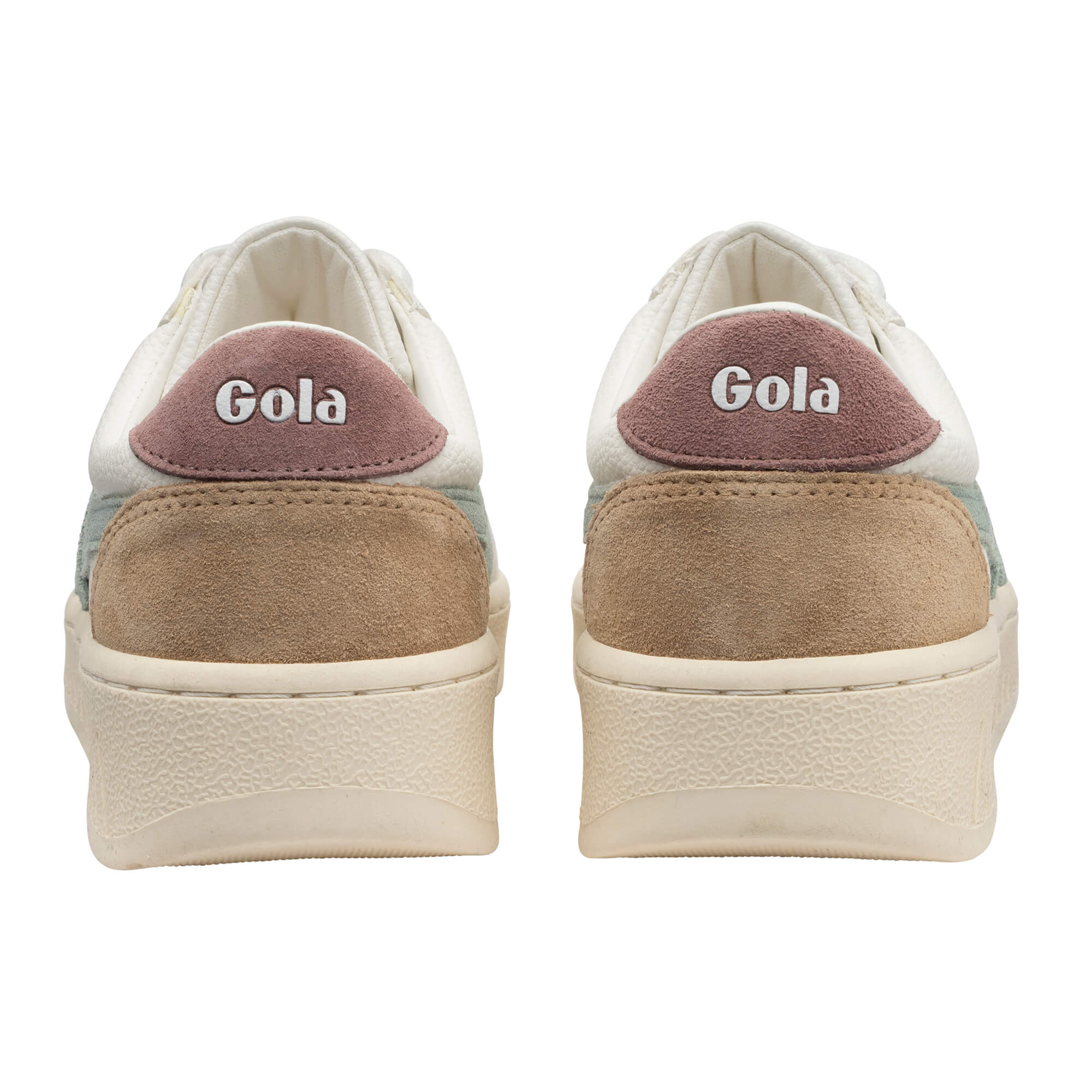 gola-grandslam-trident-damen-sneaker-wei-green-mist-brownrose image 4