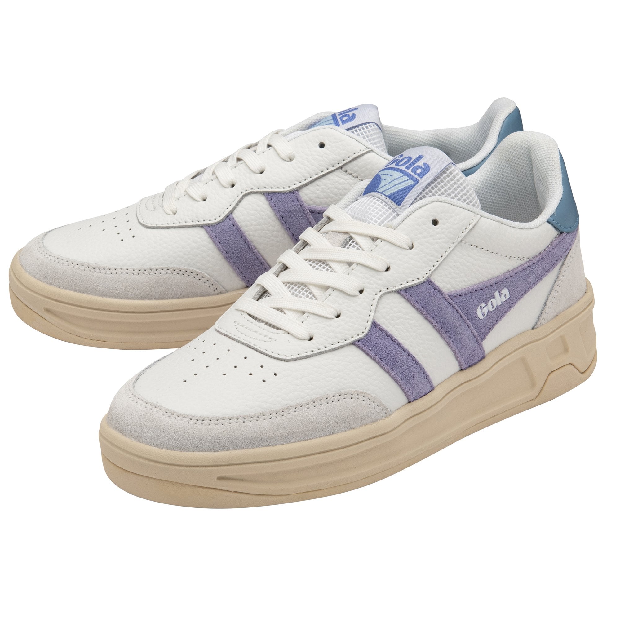 gola-topspin-damen-sneaker-wei-lavendel-eisblau-leder image 3
