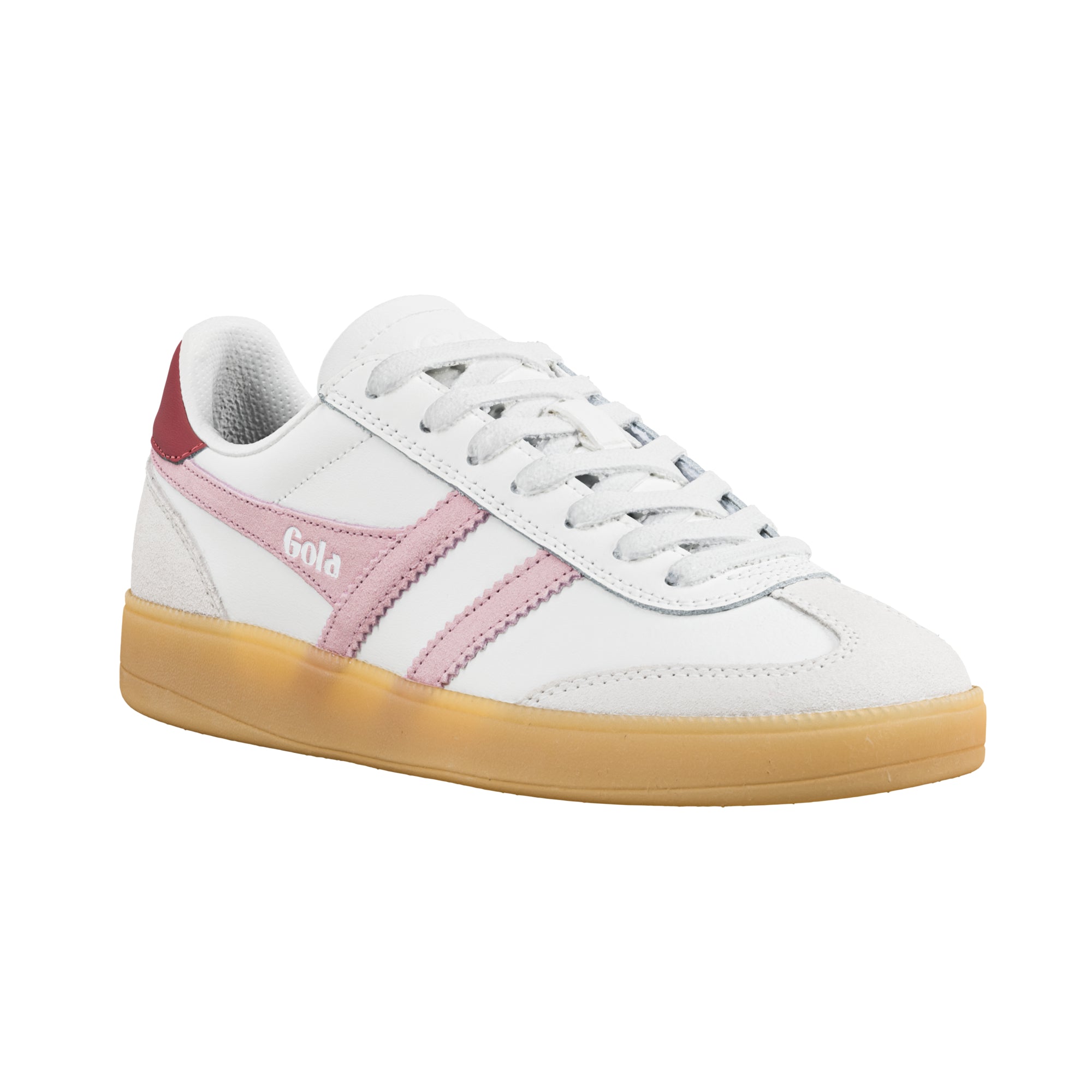 gola-viper-leder-sneaker-f-r-damen-wei-bonbonrosa-rot image 2