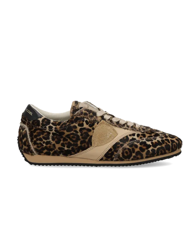 philippe-model-planche-sneaker-damen-schwarz-animal-beige image 1