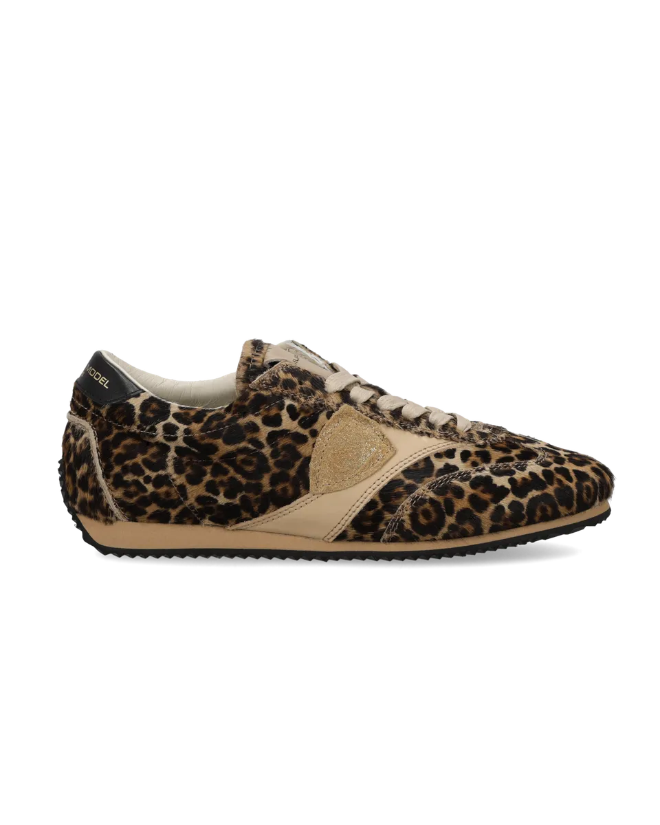 philippe-model-planche-sneaker-damen-schwarz-animal-beige image 1