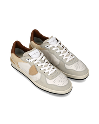 philippe-model-pgal-sneaker-herren-wei-milch-beige-braun image 5