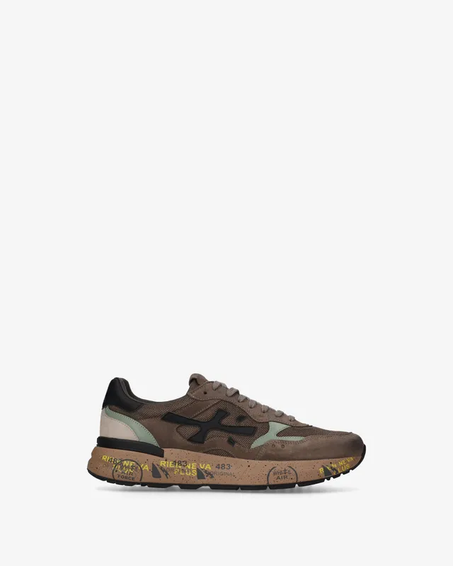 premiata-mick-0-1-8436-herren-sneaker-braun image 1