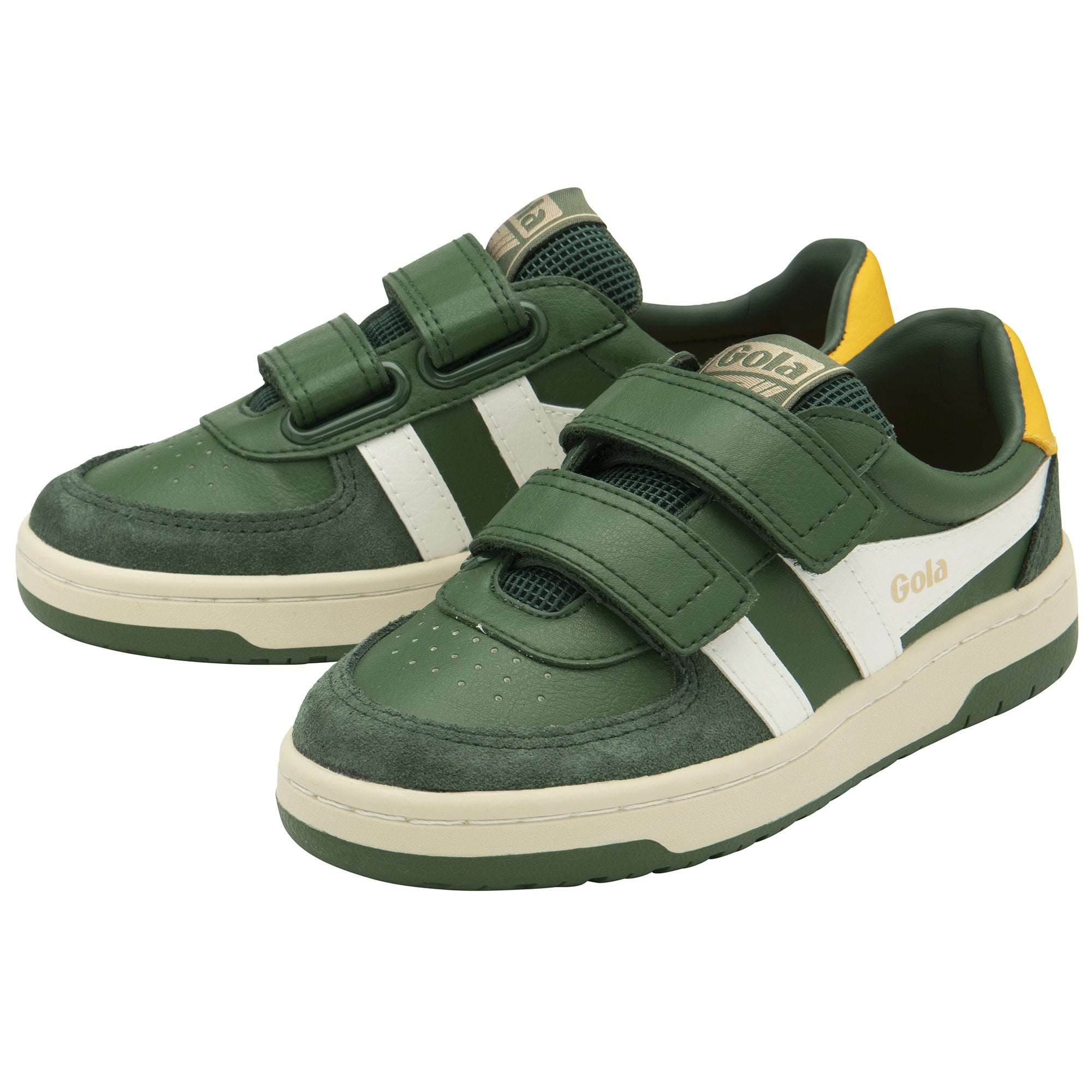 gola-hawk-strap-kindersneaker-evergreen-off-white-sun image 3