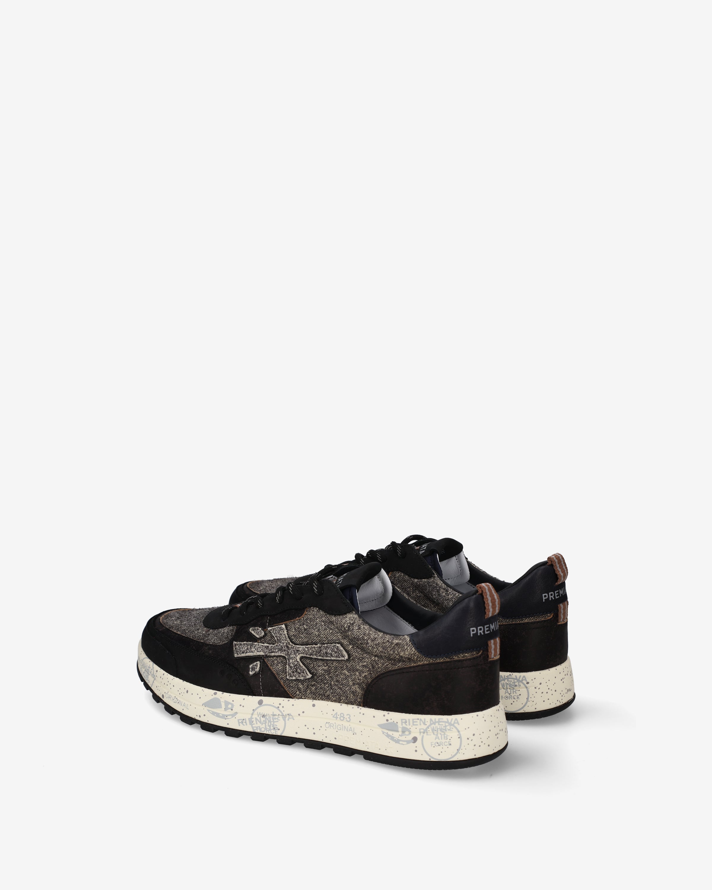 premiata-nous-8464-sneaker-schwarz-grau-m-lange image 5