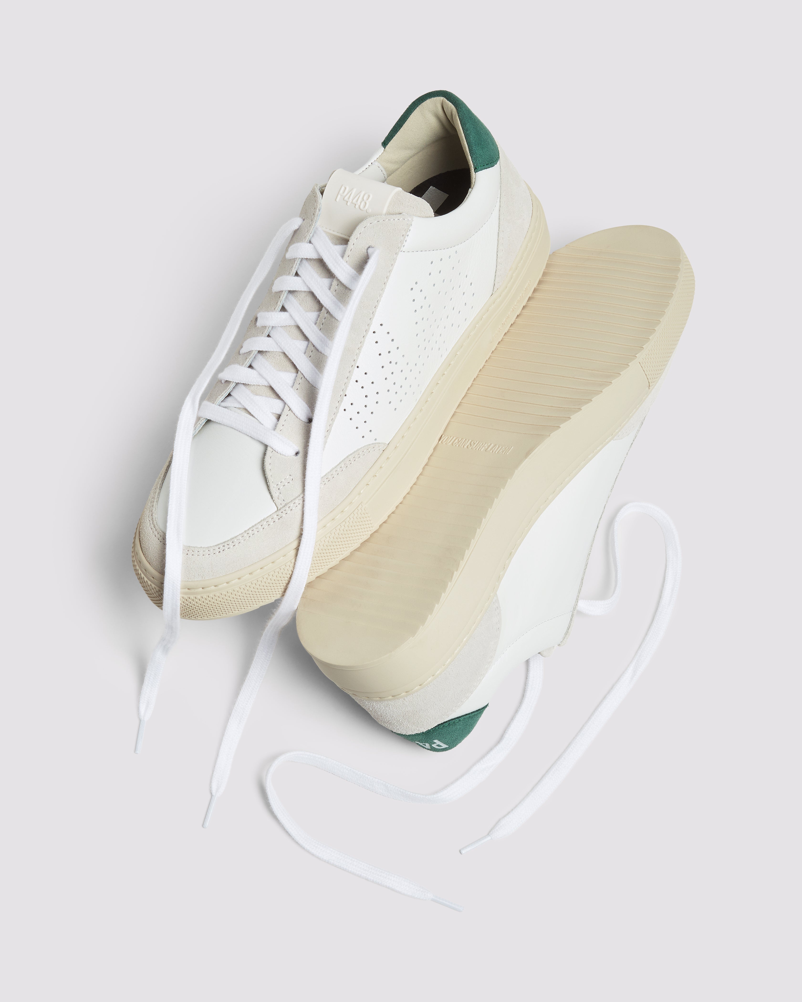 p448-soho-forest-herren-sneaker-wei-dunkelgr-n-leder-wildleder image 3