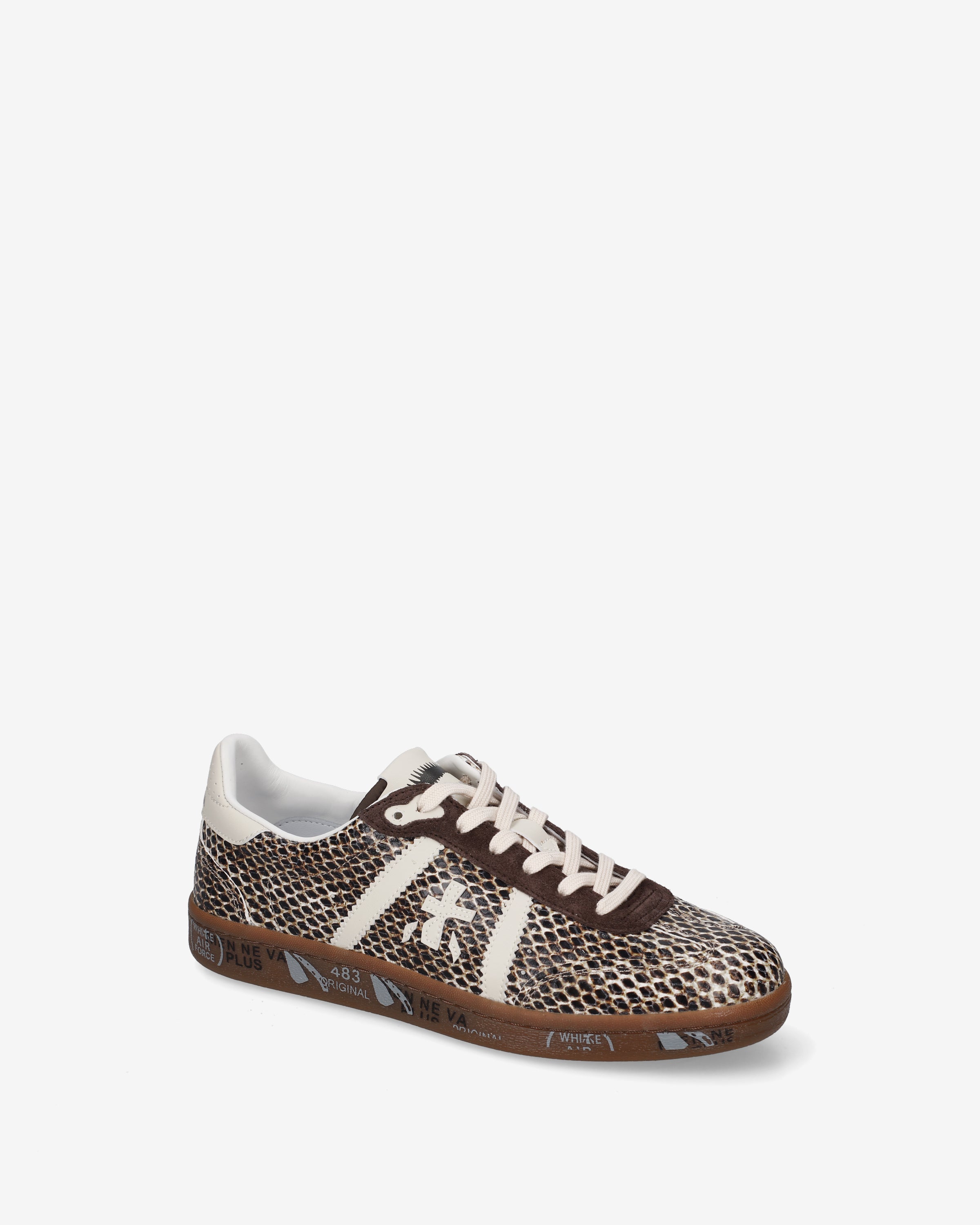 premiata-bonnied-8573-damen-sneaker-beige-brown-python image 4