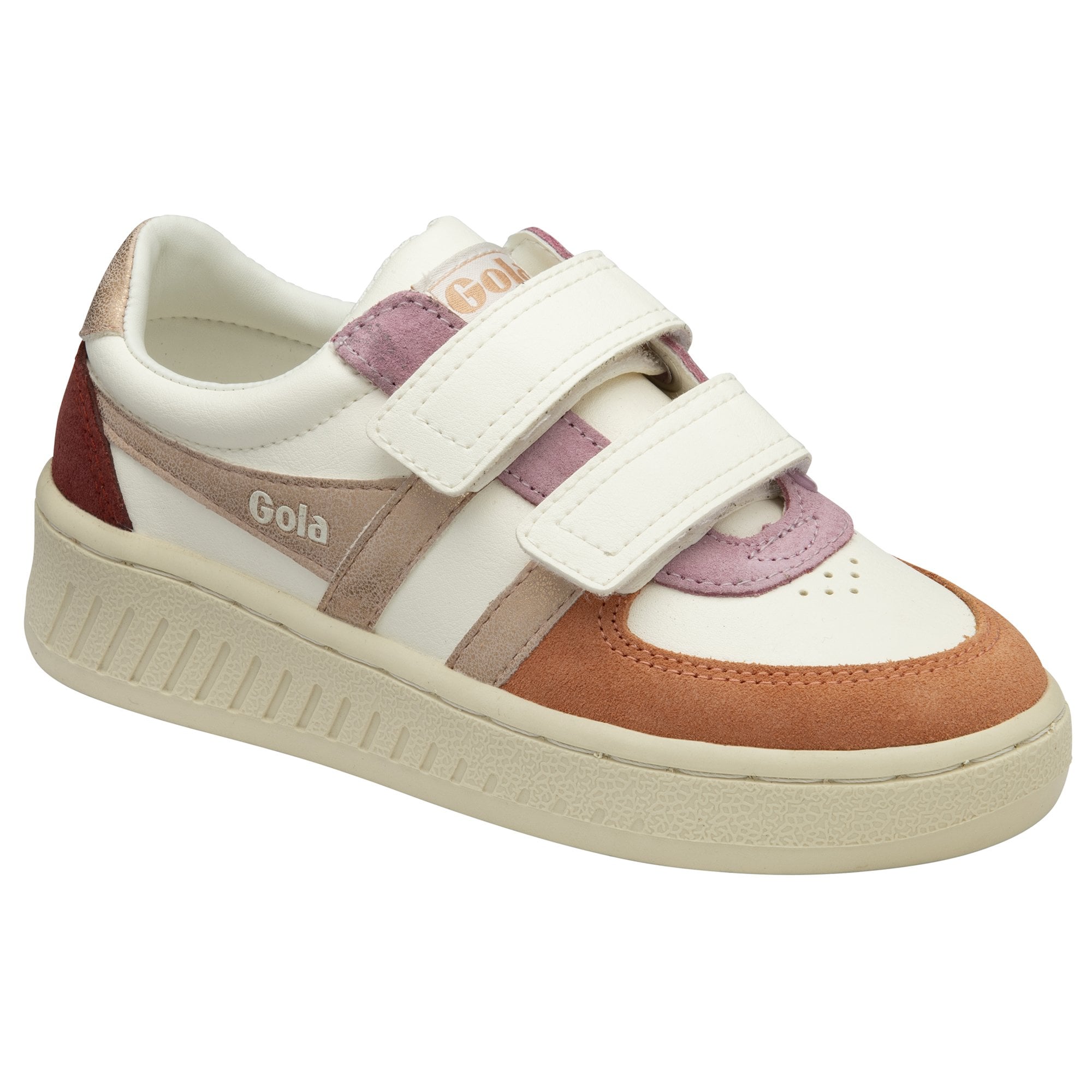 gola-grandslam-quadrant-strap-trainer-f-r-kinder-off-white-terracotta image 2