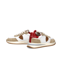 philippe-model-tropez-2-1-herren-sneaker-wei-rot-beige image 4