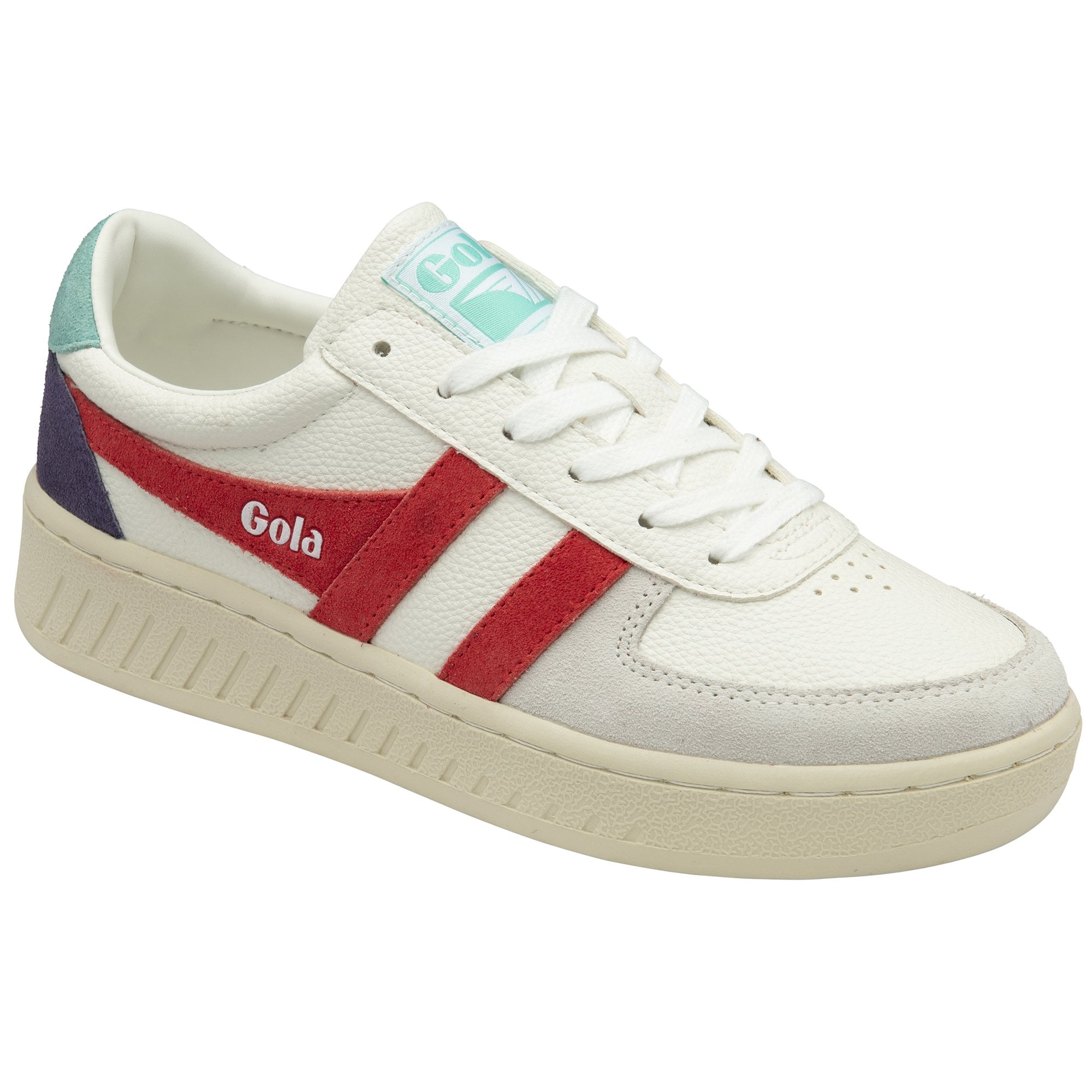 gola-grandslam-trident-damen-court-sneaker-wei-koralle image 2