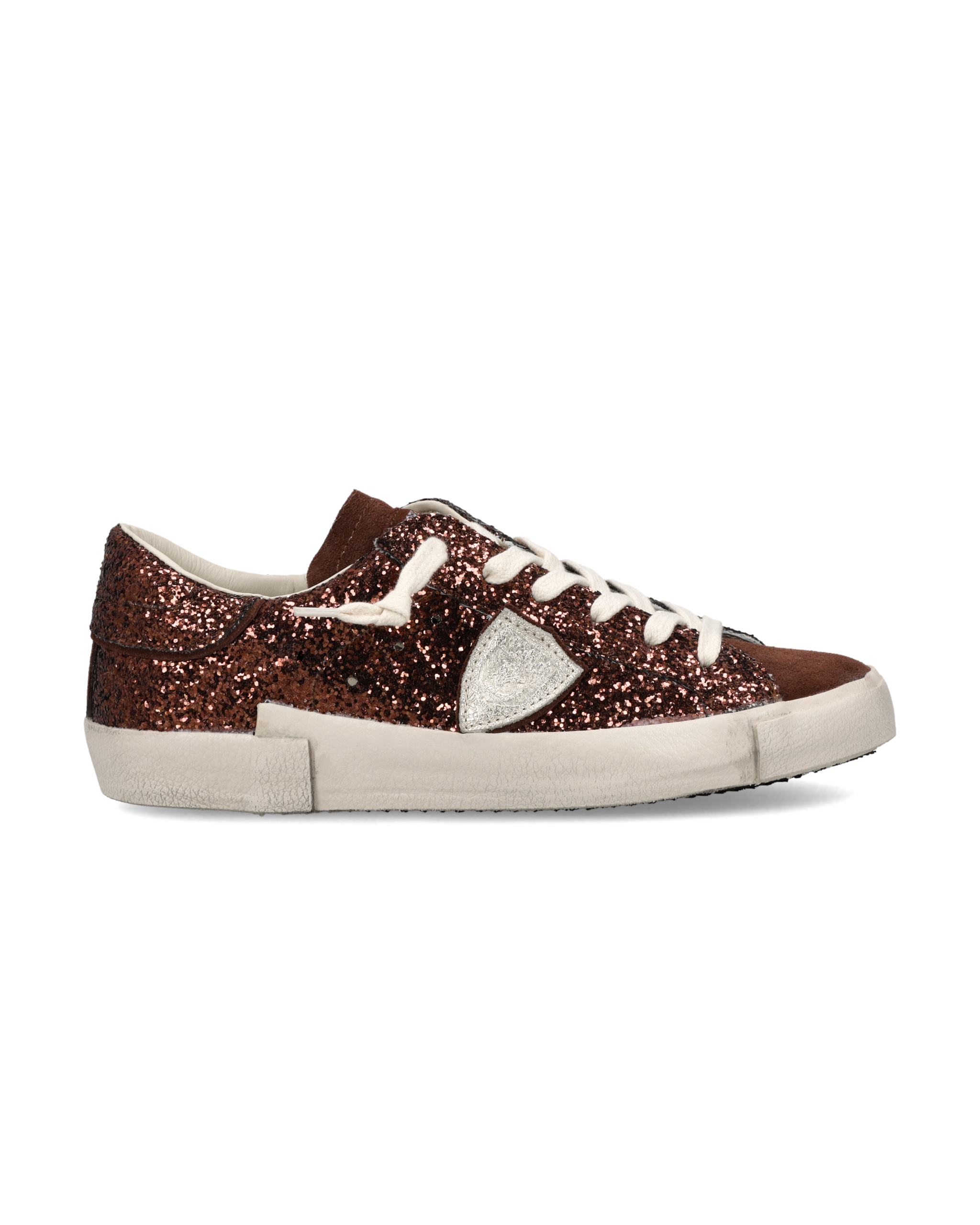 philippe-model-prsx-sneaker-damen-pailletten-braun image 1