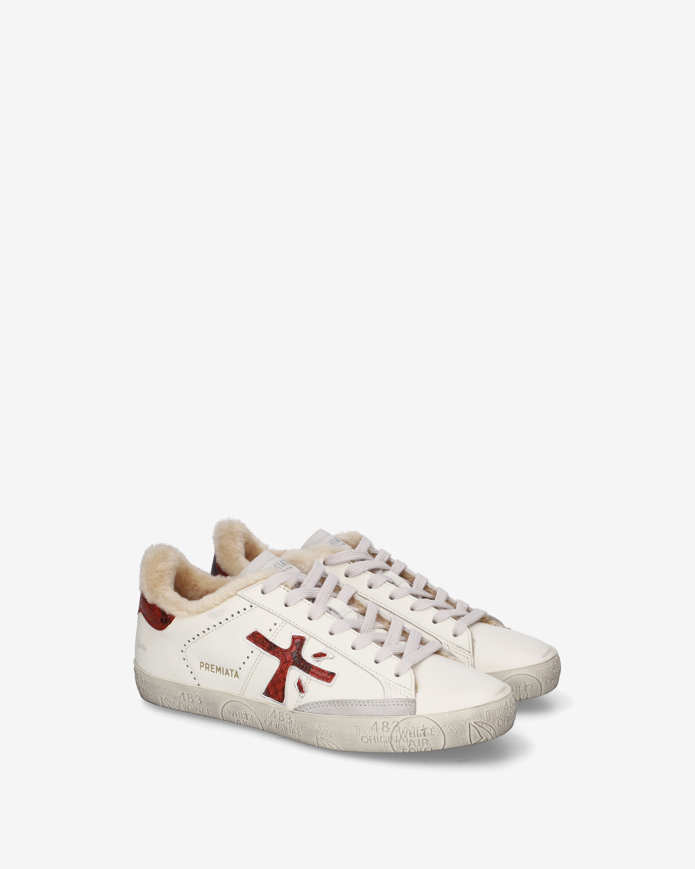 premiata-stevend-8481m-sneaker-cremewei-winter-moutonfutter image 2