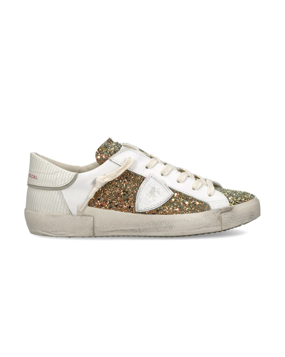 philippe-model-prsx-damen-sneaker-wei-gold-gr-n image 1
