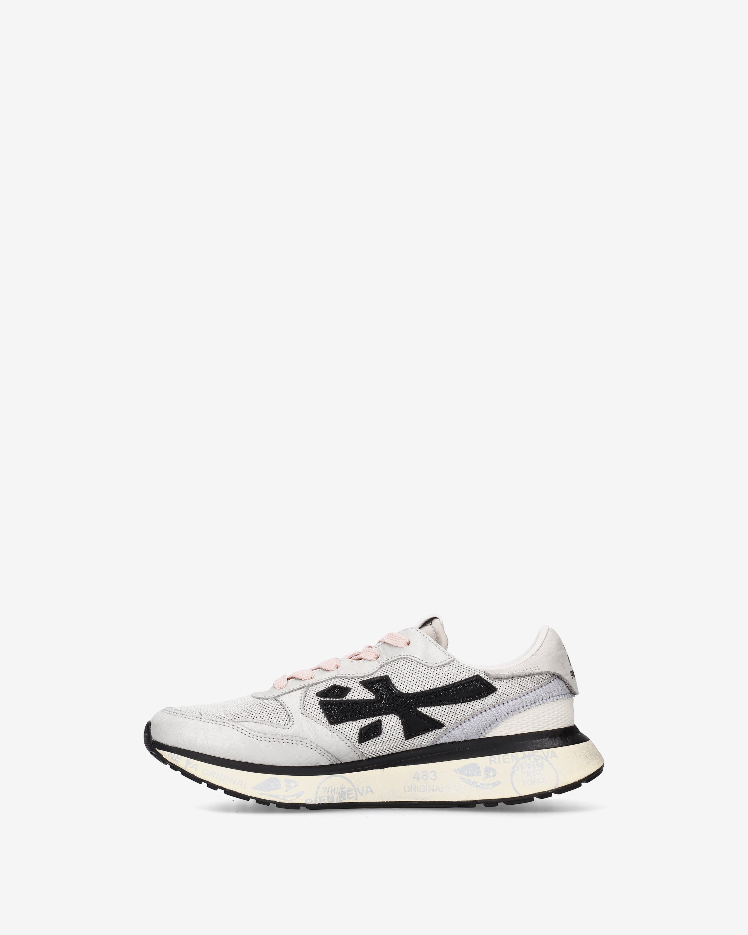 premiata-lauryn-8533-sneaker-damen-hell-mit-shearling-und-logo image 3