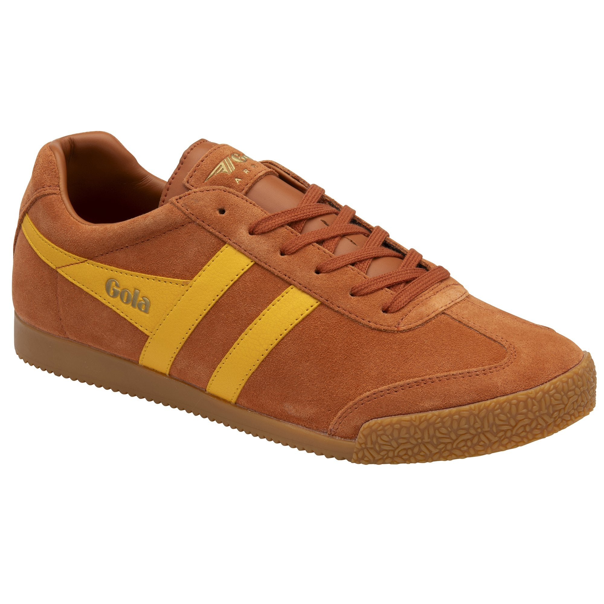 gola-harrier-herren-sneaker-wildleder-orange-gelb image 2