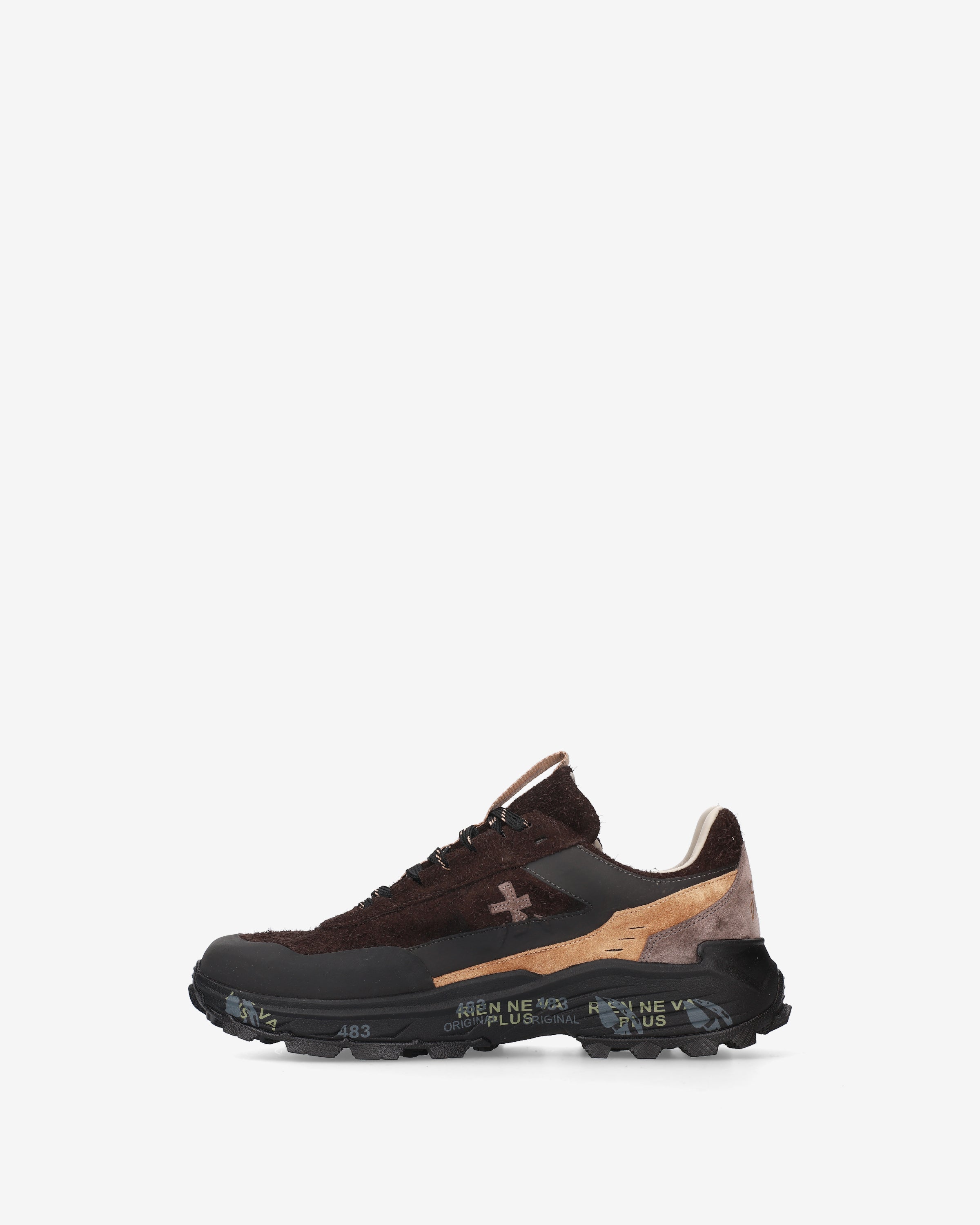 premiata-devin-500-outdoor-sneaker-herren-dunkelbraun-beige-vibram-sohle image 3