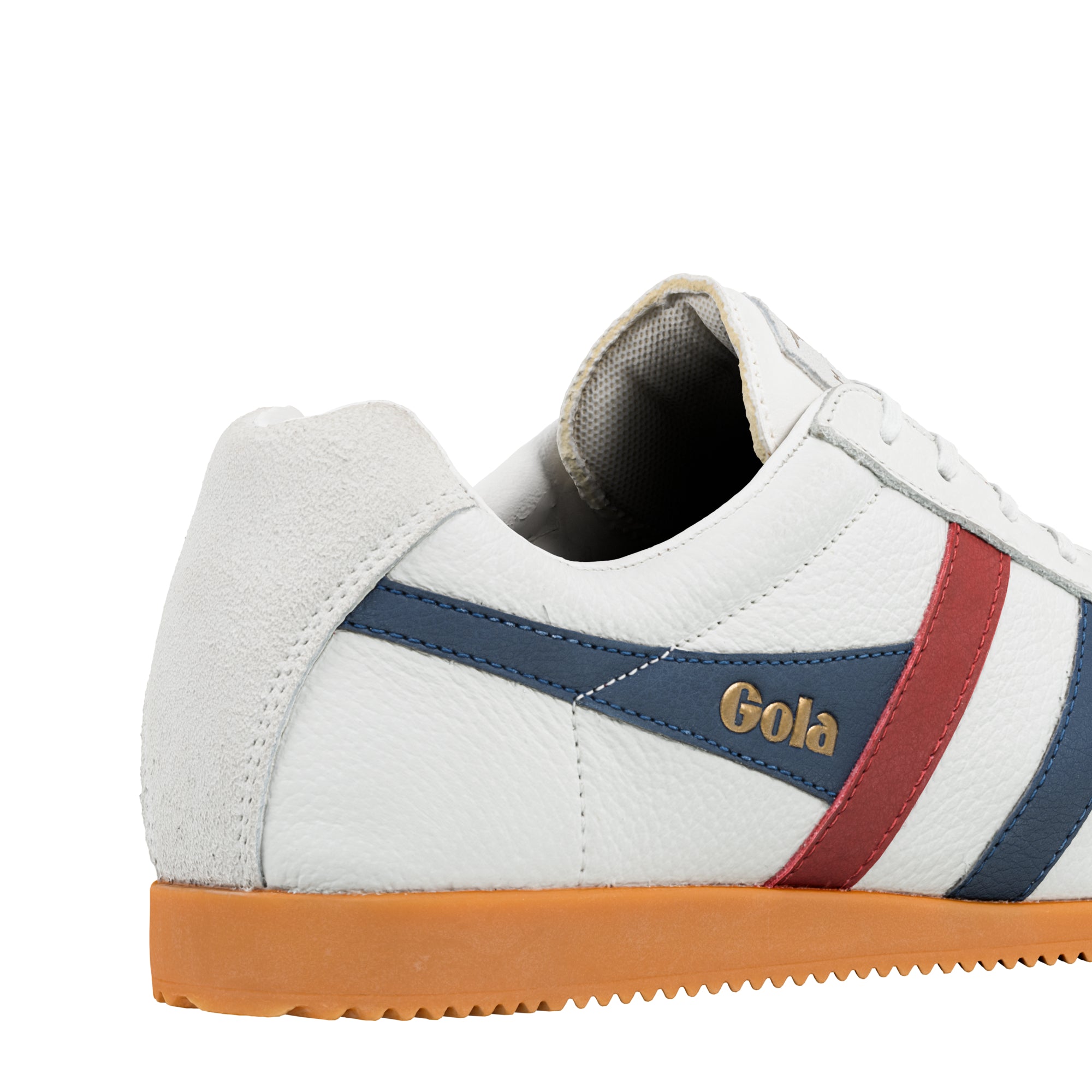 gola-harrier-herren-sneaker-aus-leder-flaggschiff-klassiker-in-wei-marineblau-ro image 6
