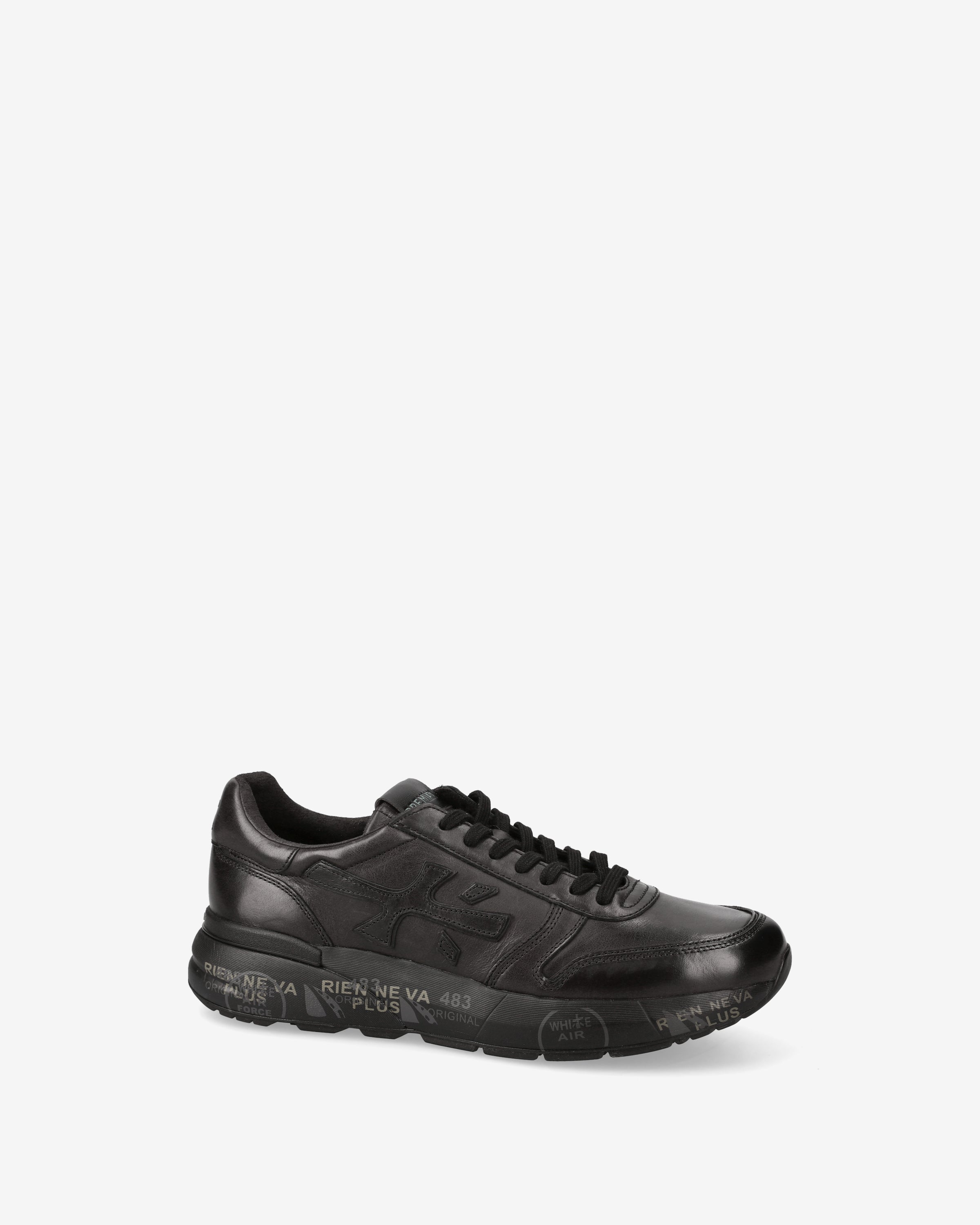 premiata-mick-1453n-sneaker-herren-schwarz-3-cm-sohle image 4