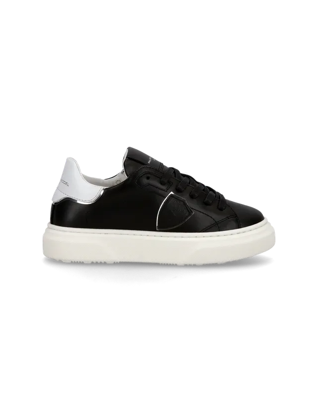 philippe-model-temple-junior-kinder-sneaker-schwarz-wei image 1