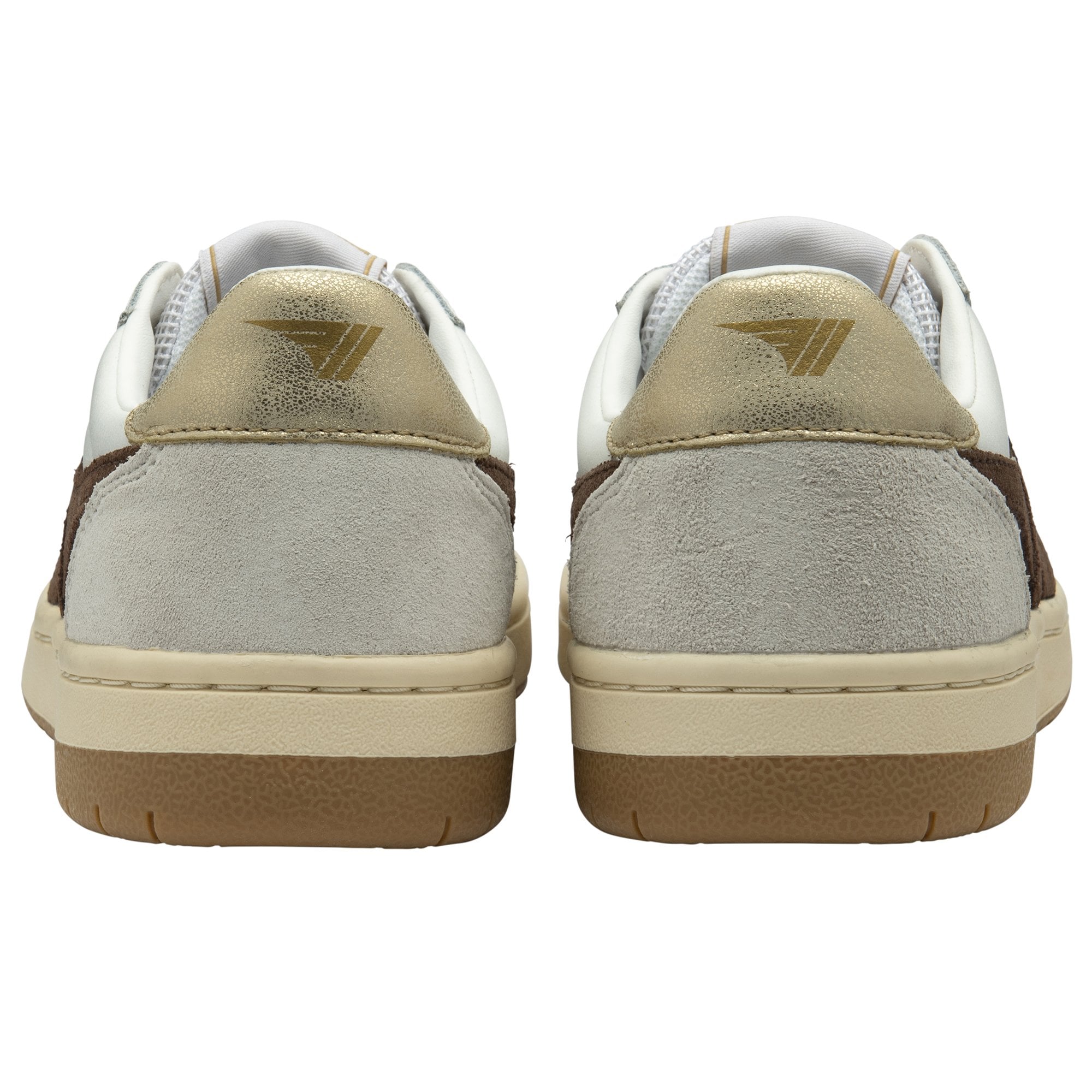 gola-hawk-damen-sneaker-leder-court-wei-dunkelbraun-gold image 4