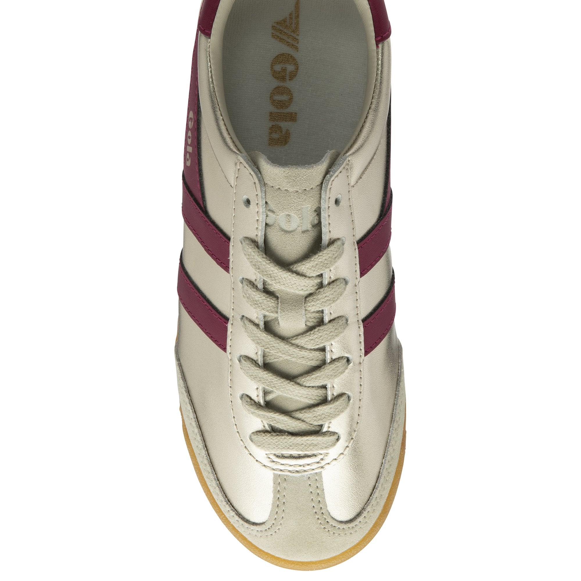 gola-torpedo-glimmer-sneaker-f-r-damen-metallic-gold-mit-kirschrot image 5