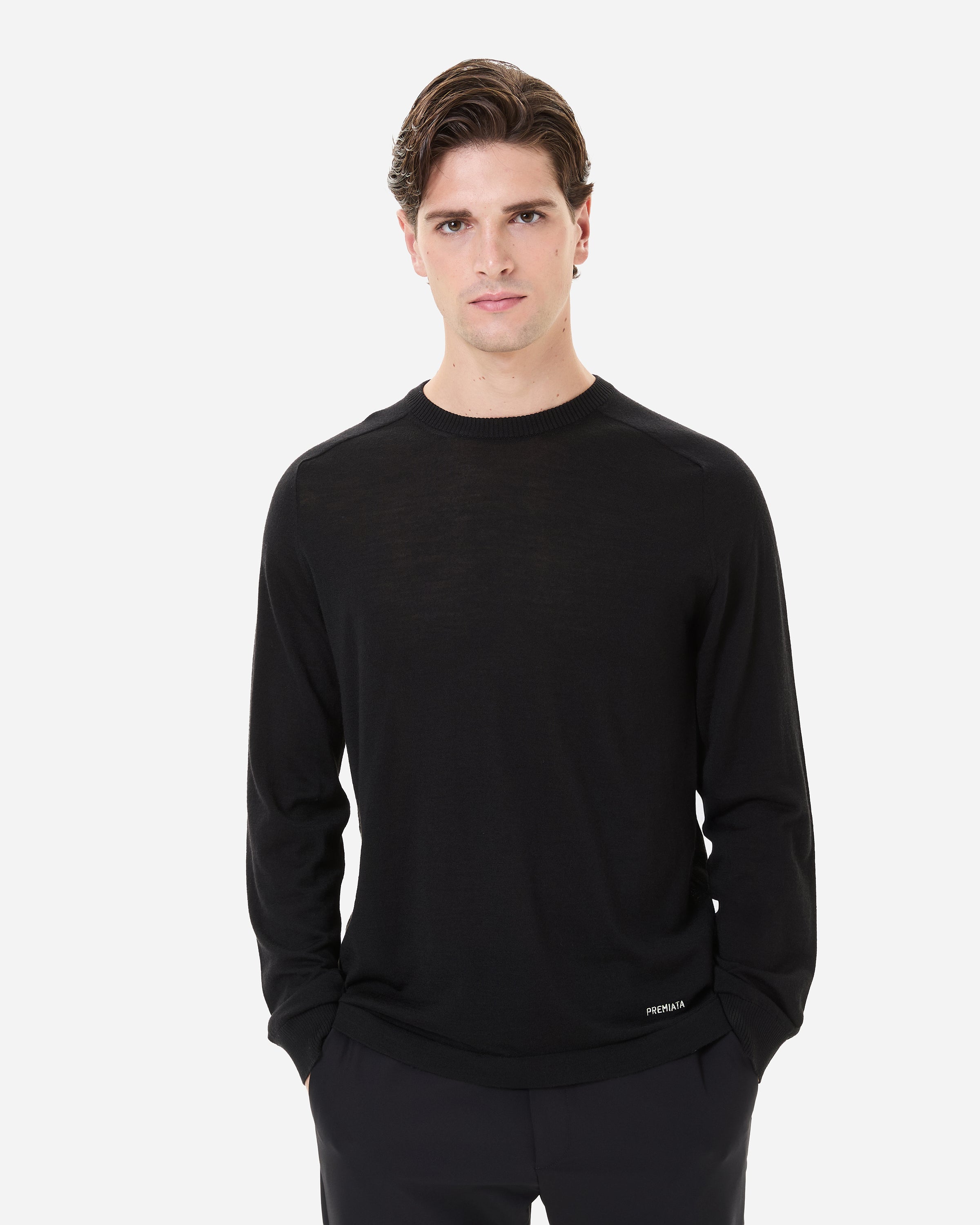premiata-essential-maglia-strickpullover-herren-black image 2