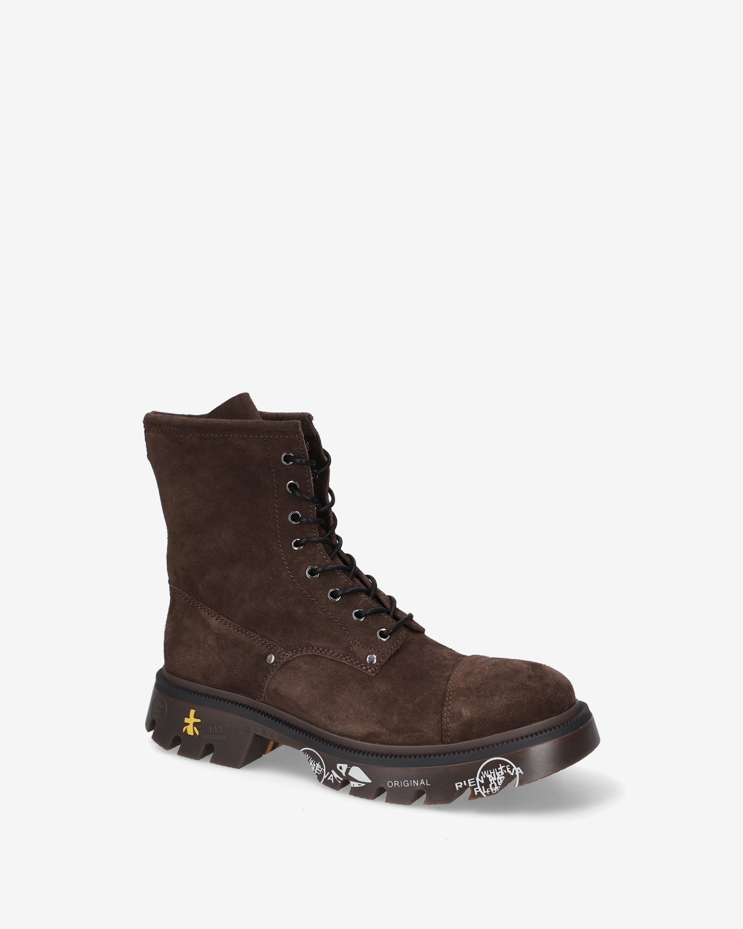 premiata-clapham-521-herren-combat-boot-suede-braun image 4