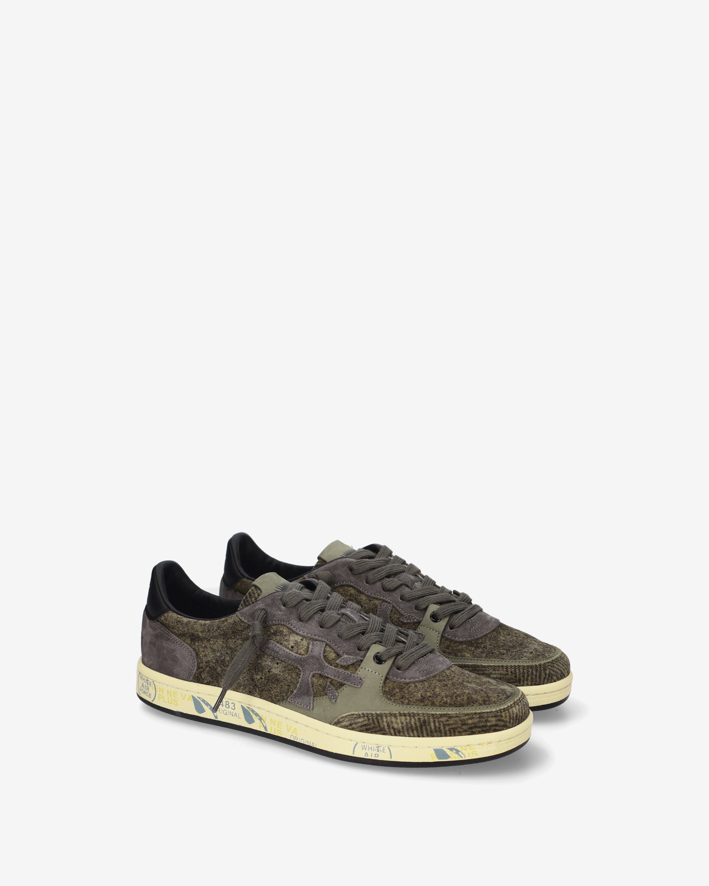 premiata-bskt-clay-8442-skate-sneaker-suede-military-gr-n-grau image 2