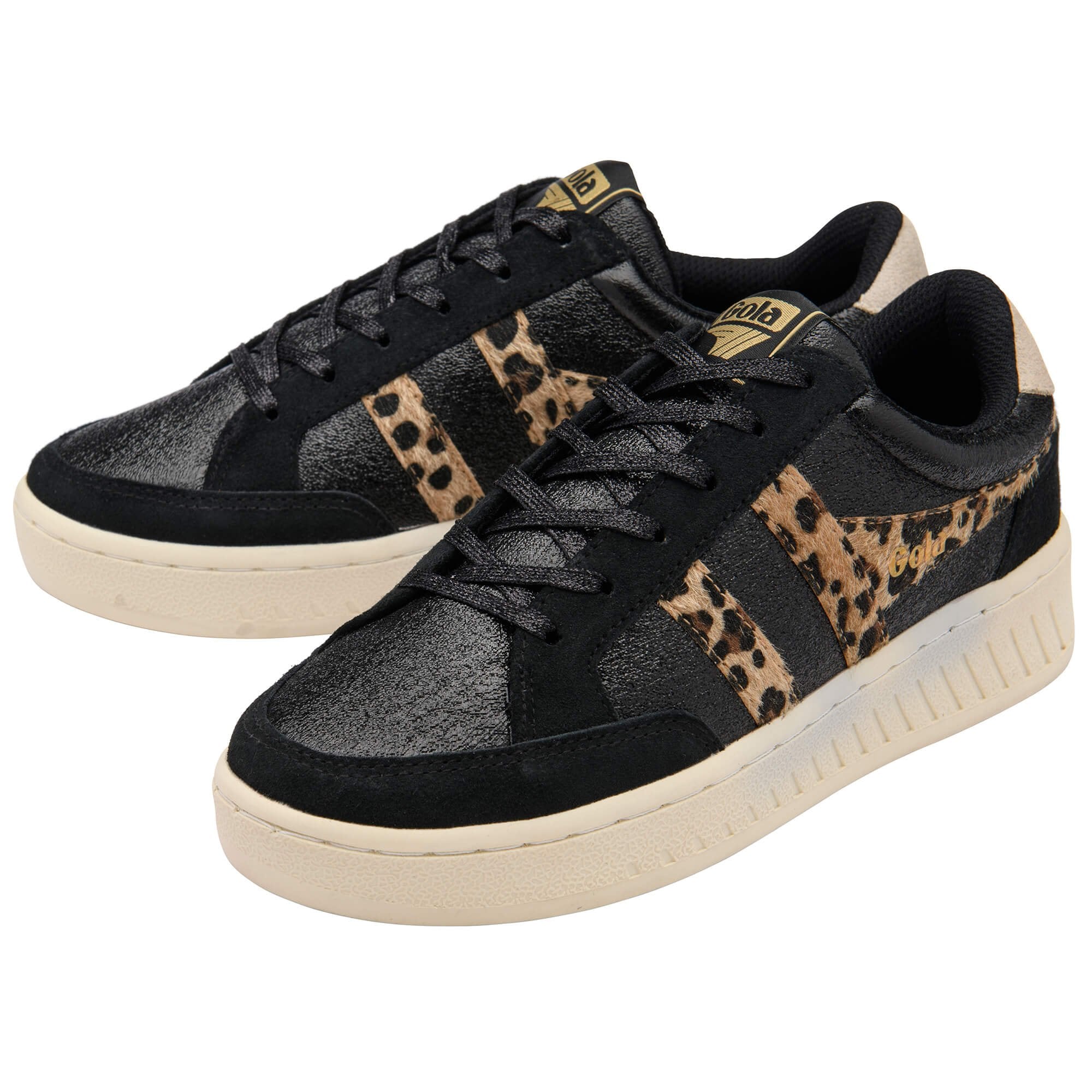 gola-superslam-blaze-ii-damen-sneaker-schwarz-leopard-knochen image 3