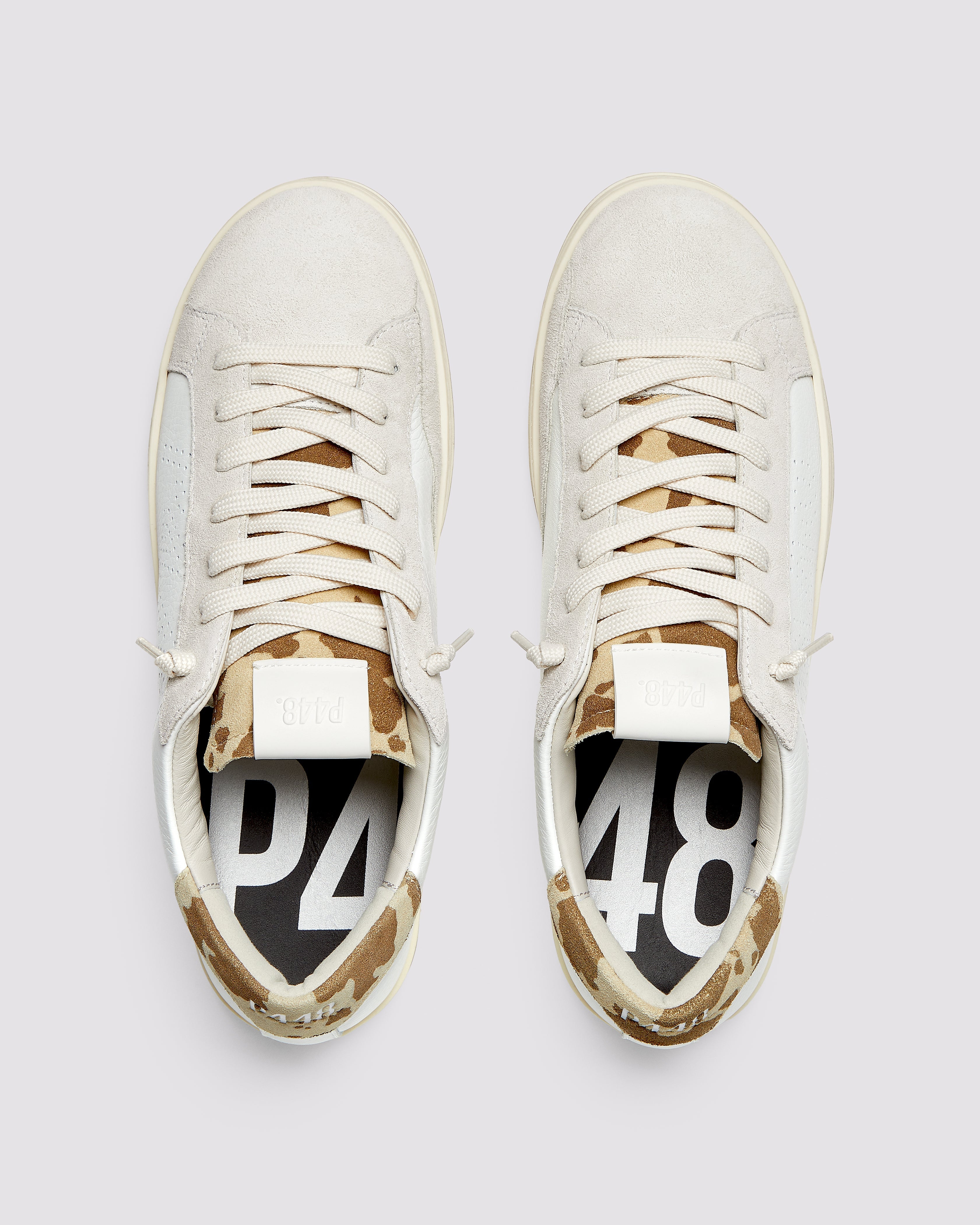 p448-john-wild-cow-white-damen-low-top-sneaker image 2
