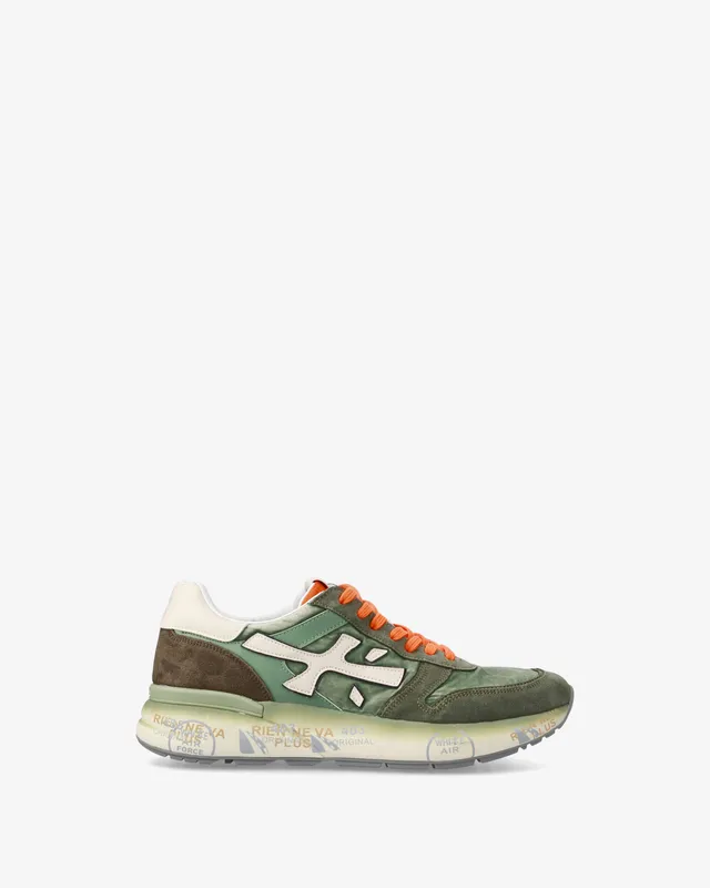 premiata-mick-7244-sneaker-salbeigr-n-herren-suede-mesh image 1