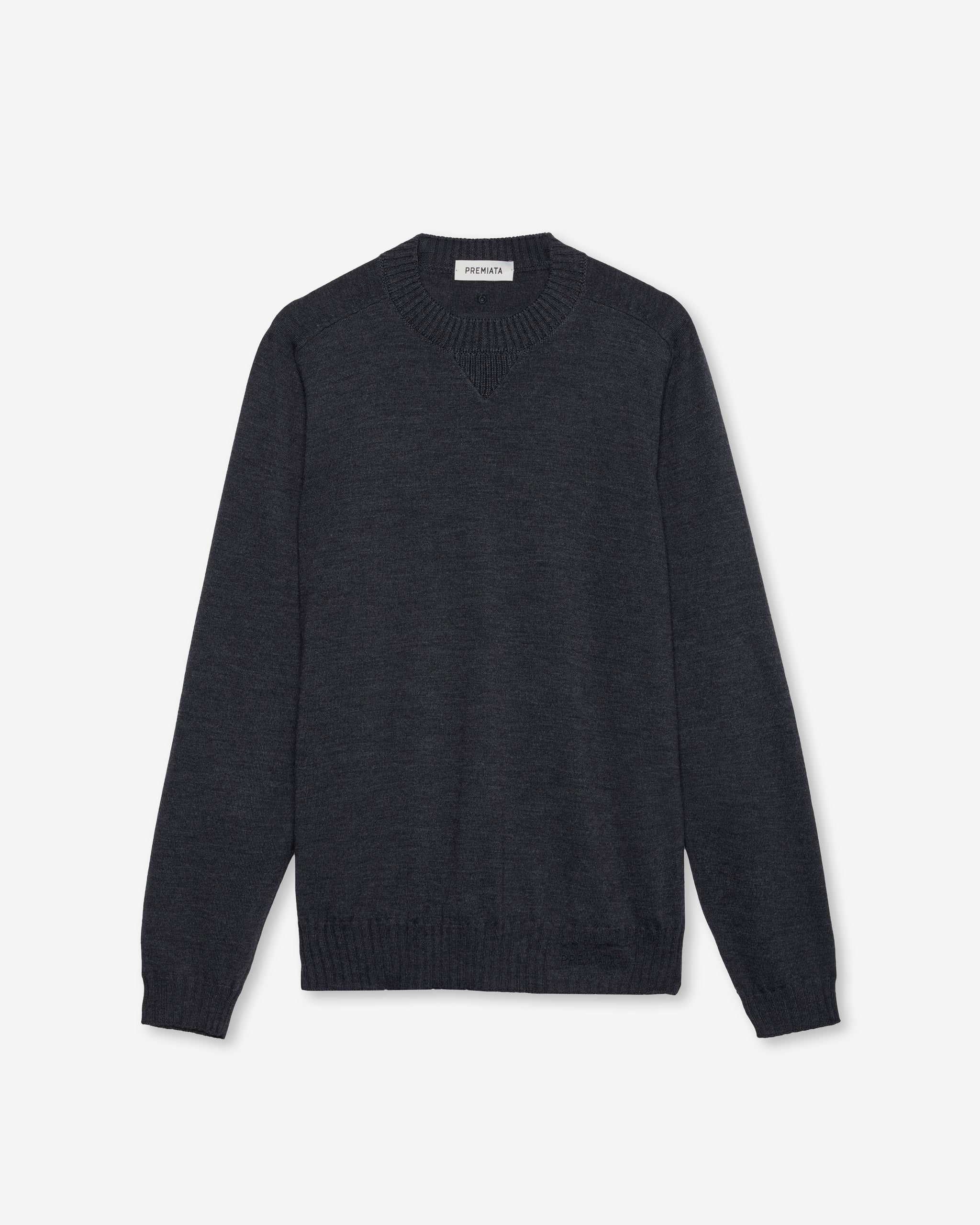 premiata-herren-wollpullover-rundhals-anthracite image 2
