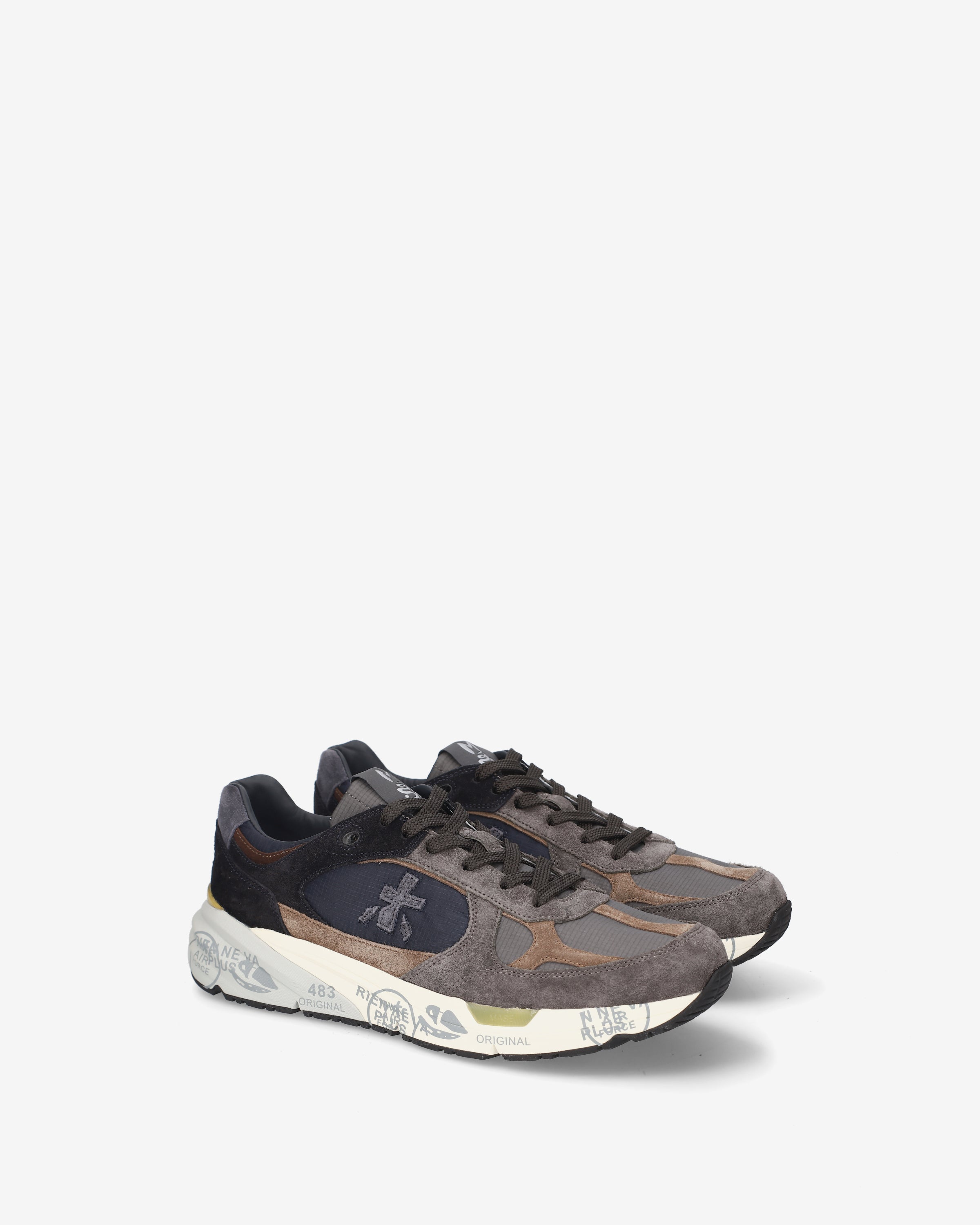 premiata-mase-8426-sneaker-herren-grau-blau image 2