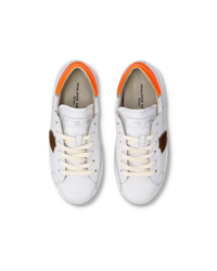 philippe-model-prsx-sneaker-kids-blanc-orange-fluo image 5