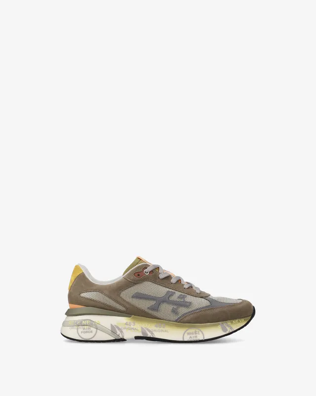 premiata-moerun-7871-sneaker-herren-tortora-multicolor image 1