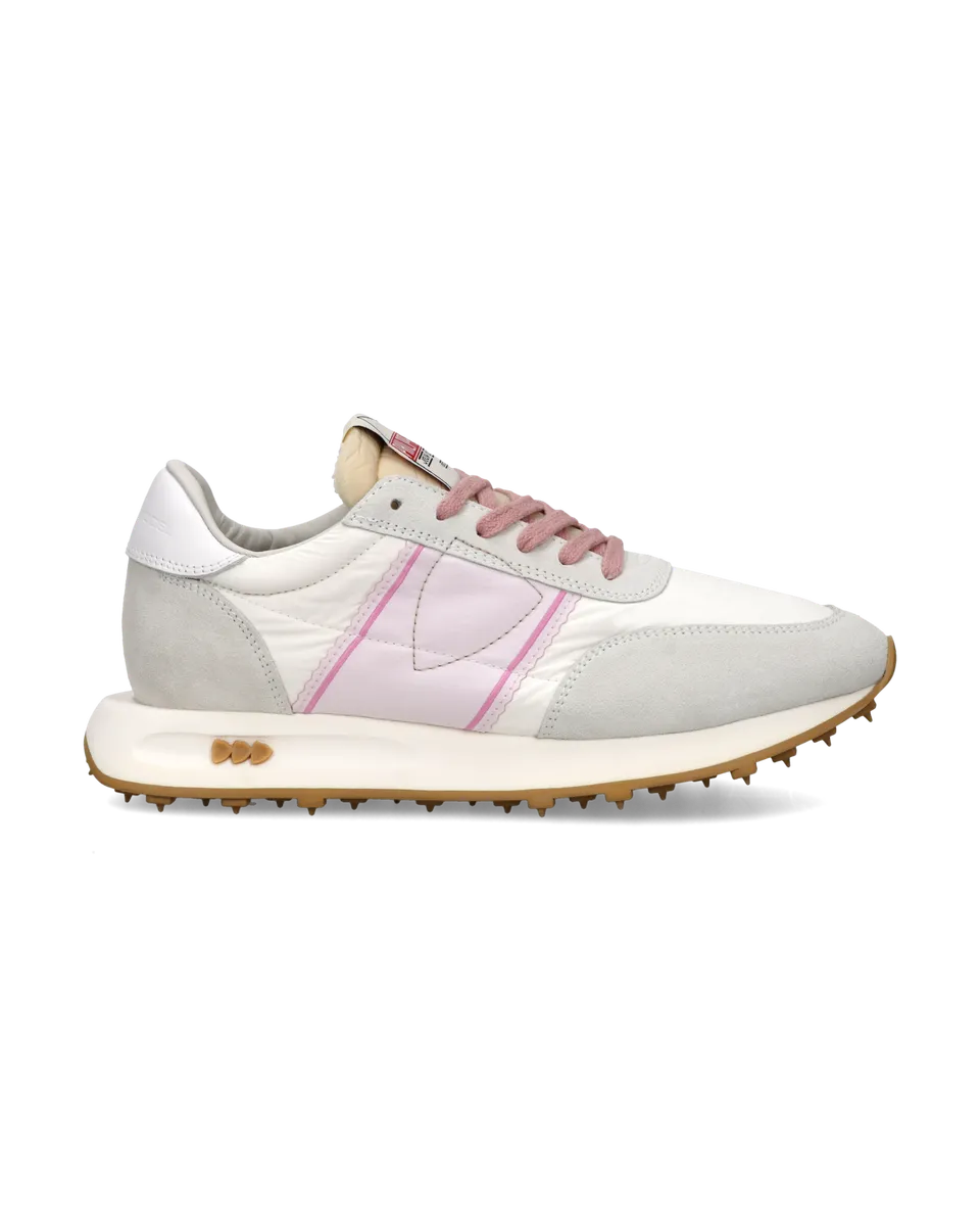 philippe-model-running-tour-sneaker-damen-blanc-gris-rose image 1