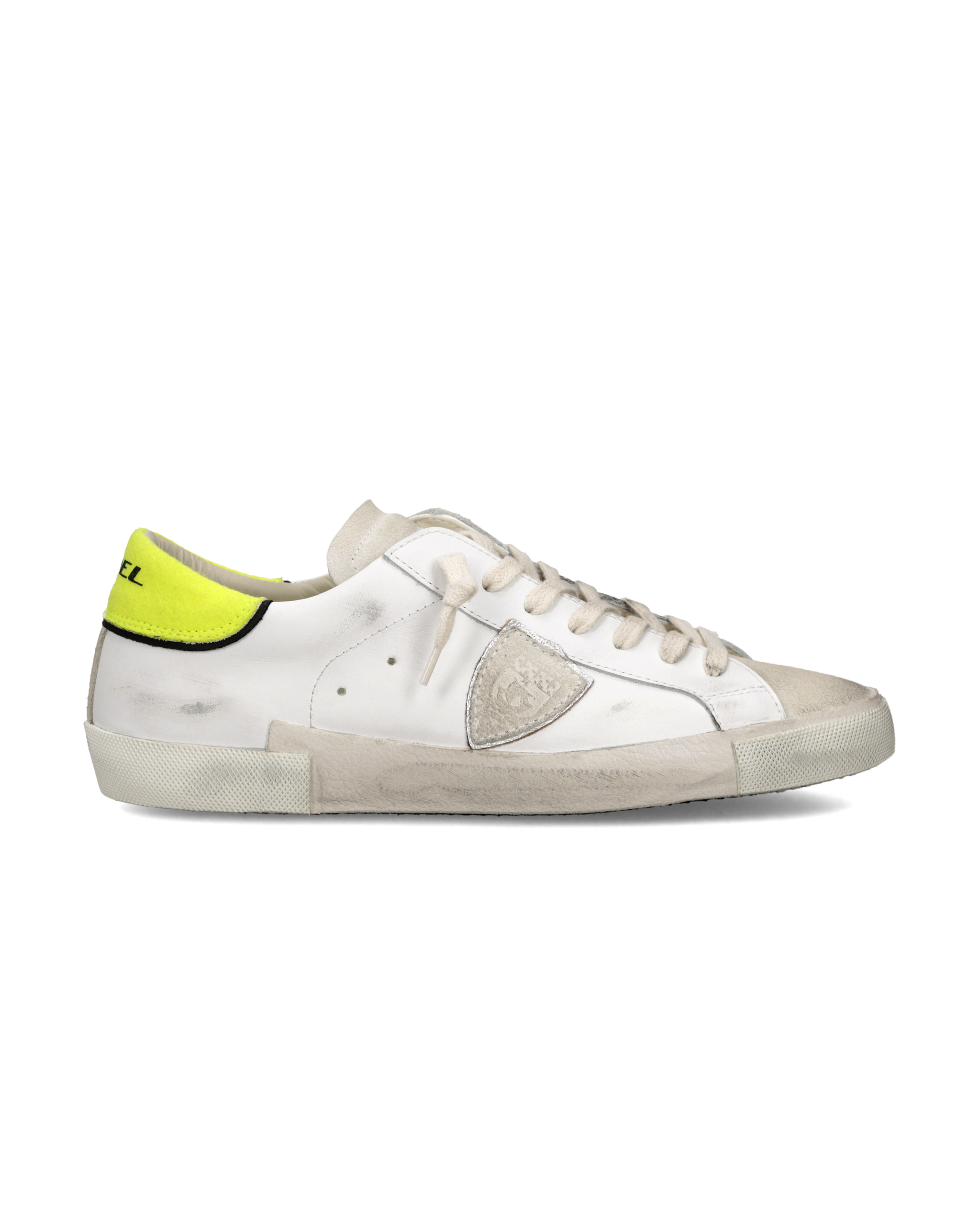 philippe-model-prsx-sneaker-herren-wei-gelb-fluo image 1