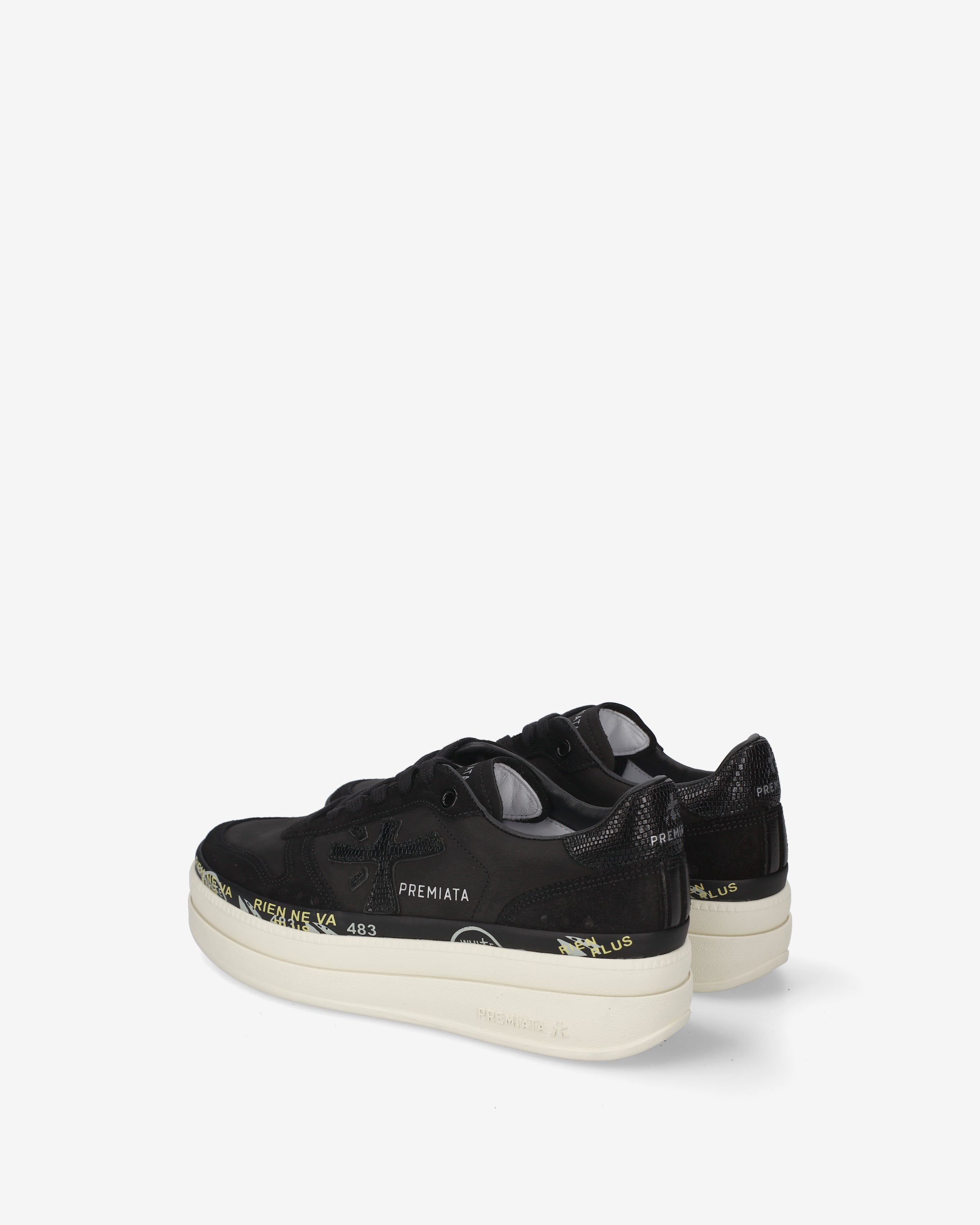 premiata-micol-8567-sneaker-damen-schwarz-platform-5-cm image 5