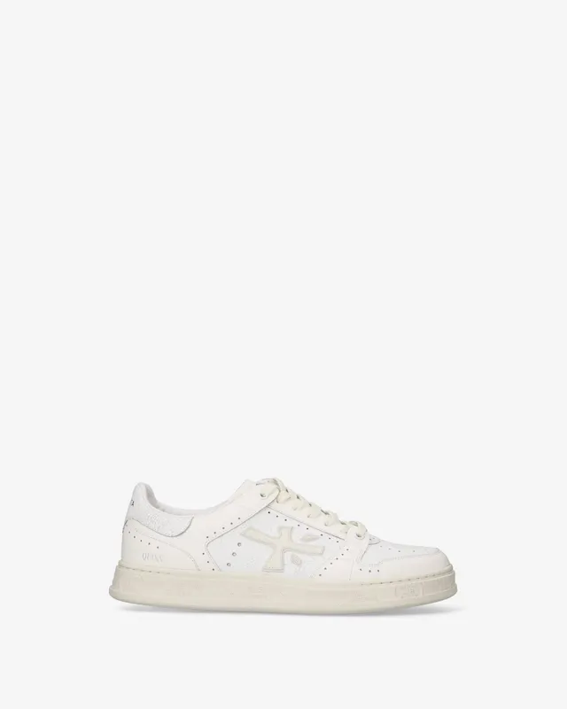 premiata-quinn-8649-sneaker-bianco-panna-leder image 1