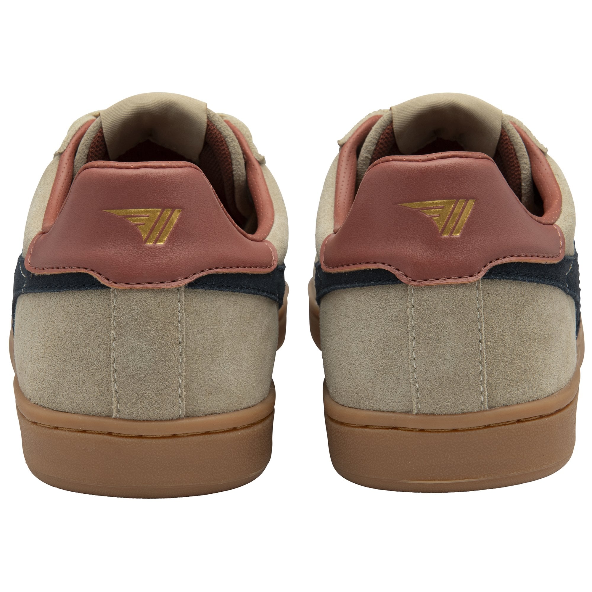 gola-equipe-ii-wildleder-herren-sneaker-creme-marineblau-rost image 4