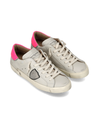 philippe-model-prsx-sneaker-damen-wei-creme-pink-fluo image 4