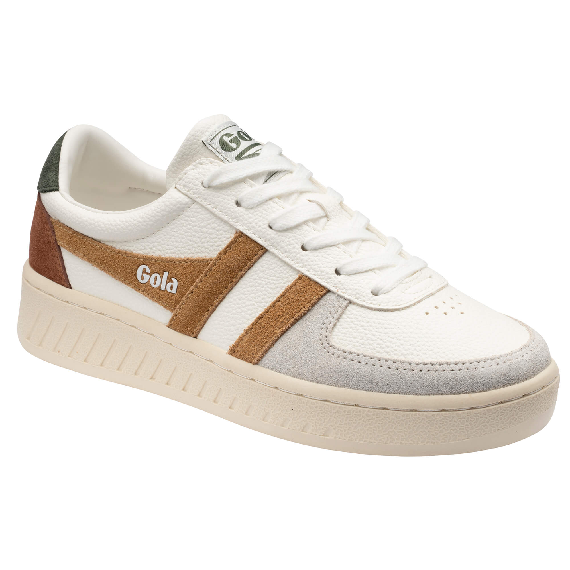 gola-grandslam-trident-damen-sneaker-wei-brown-sugar-dark-khaki image 2
