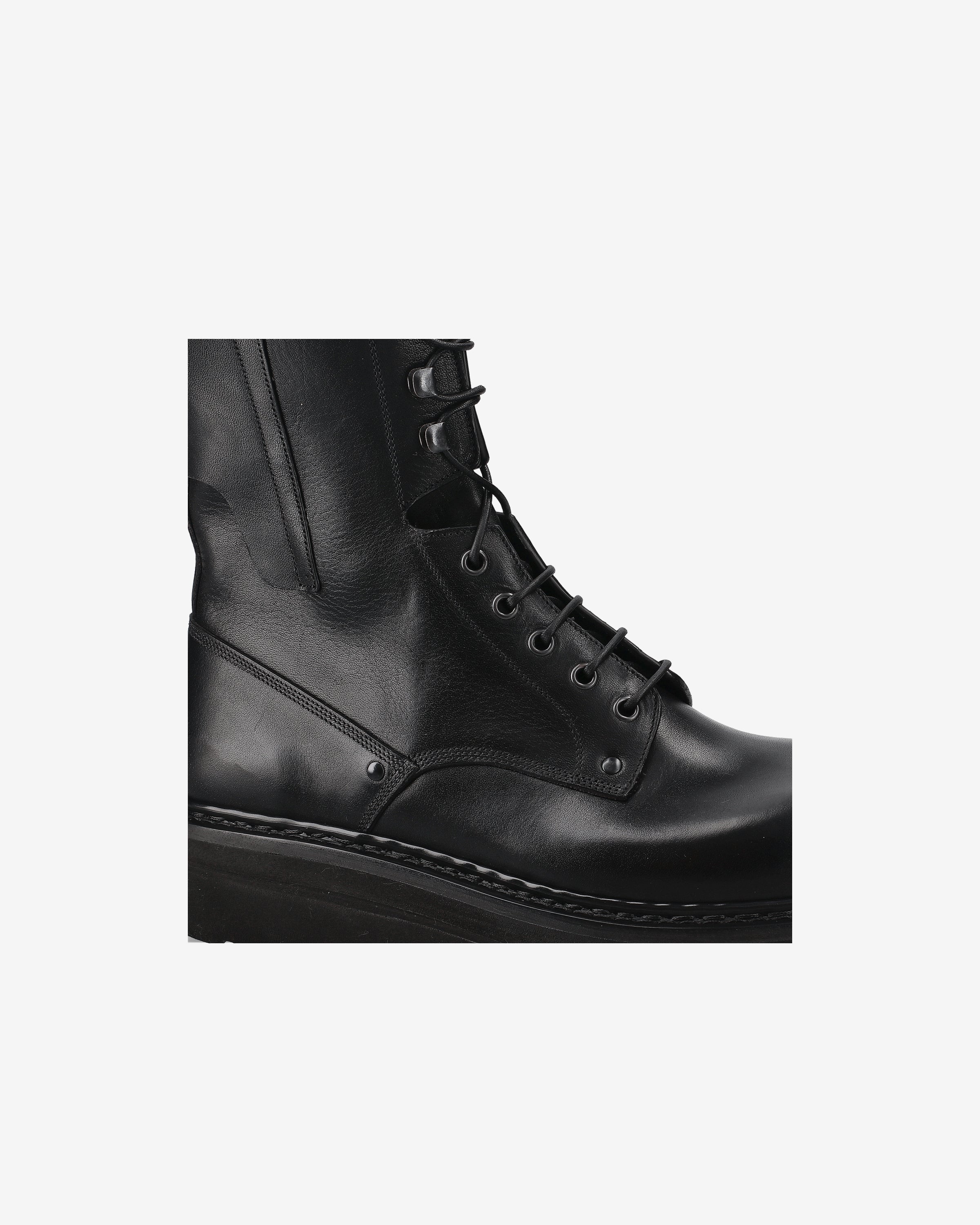 premiata-herren-biker-boots-schwarzes-kalbsleder-50-mm-sohle image 6