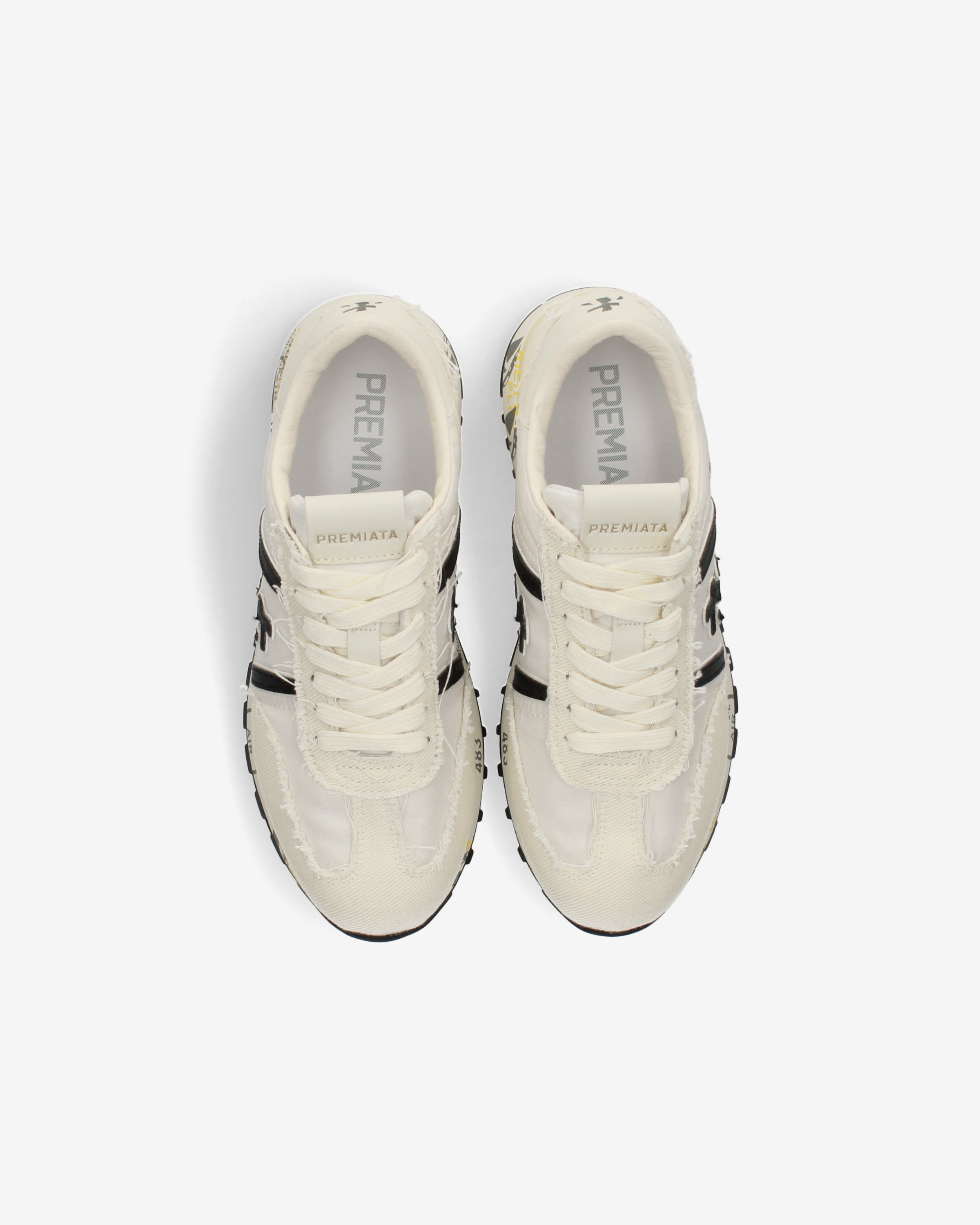 premiata-lucyd-0-1-8139-sneaker-damen-panna-schwarz-retro-running image 6