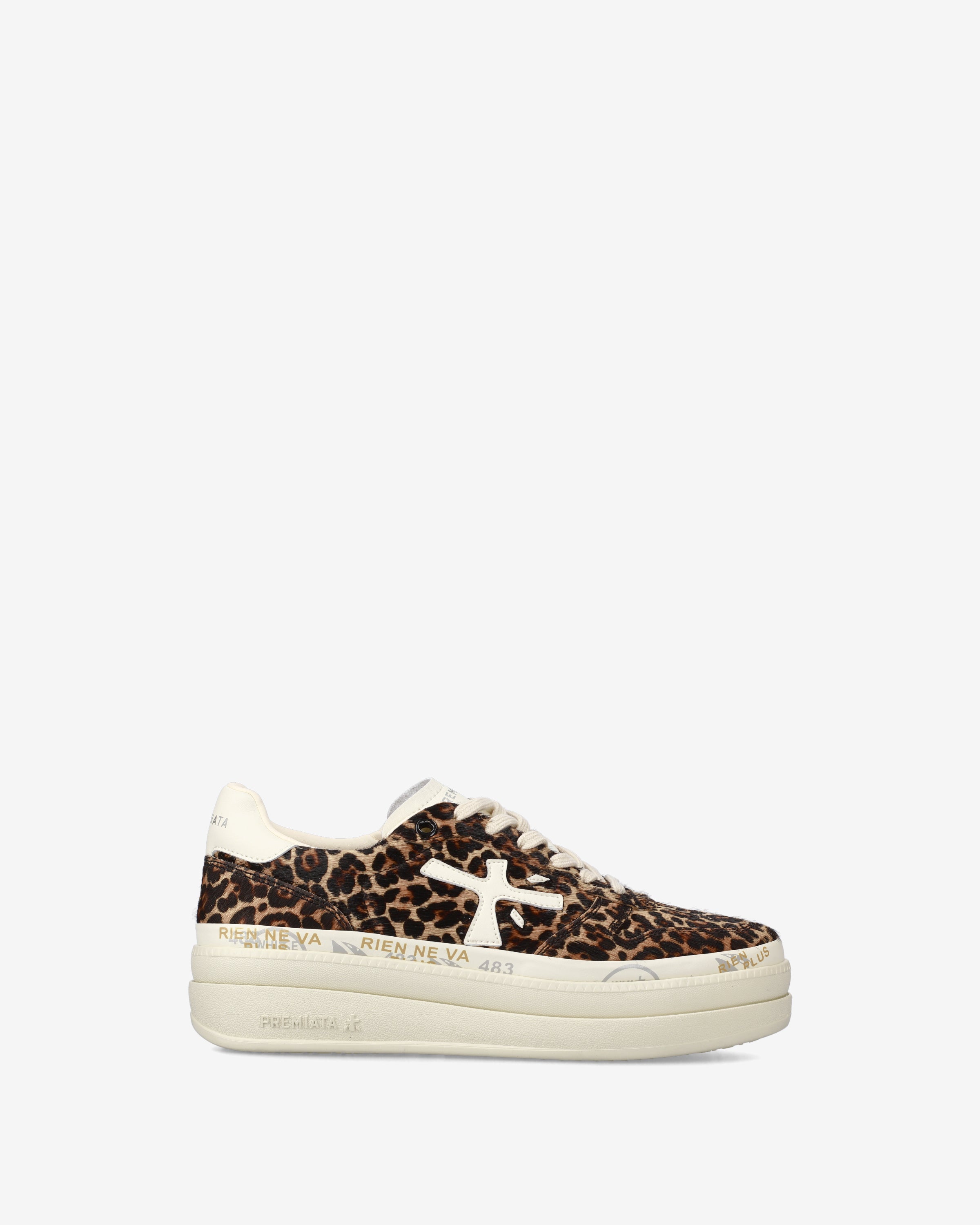 premiata-micol-7034-platform-sneaker-beige-animalier image 1