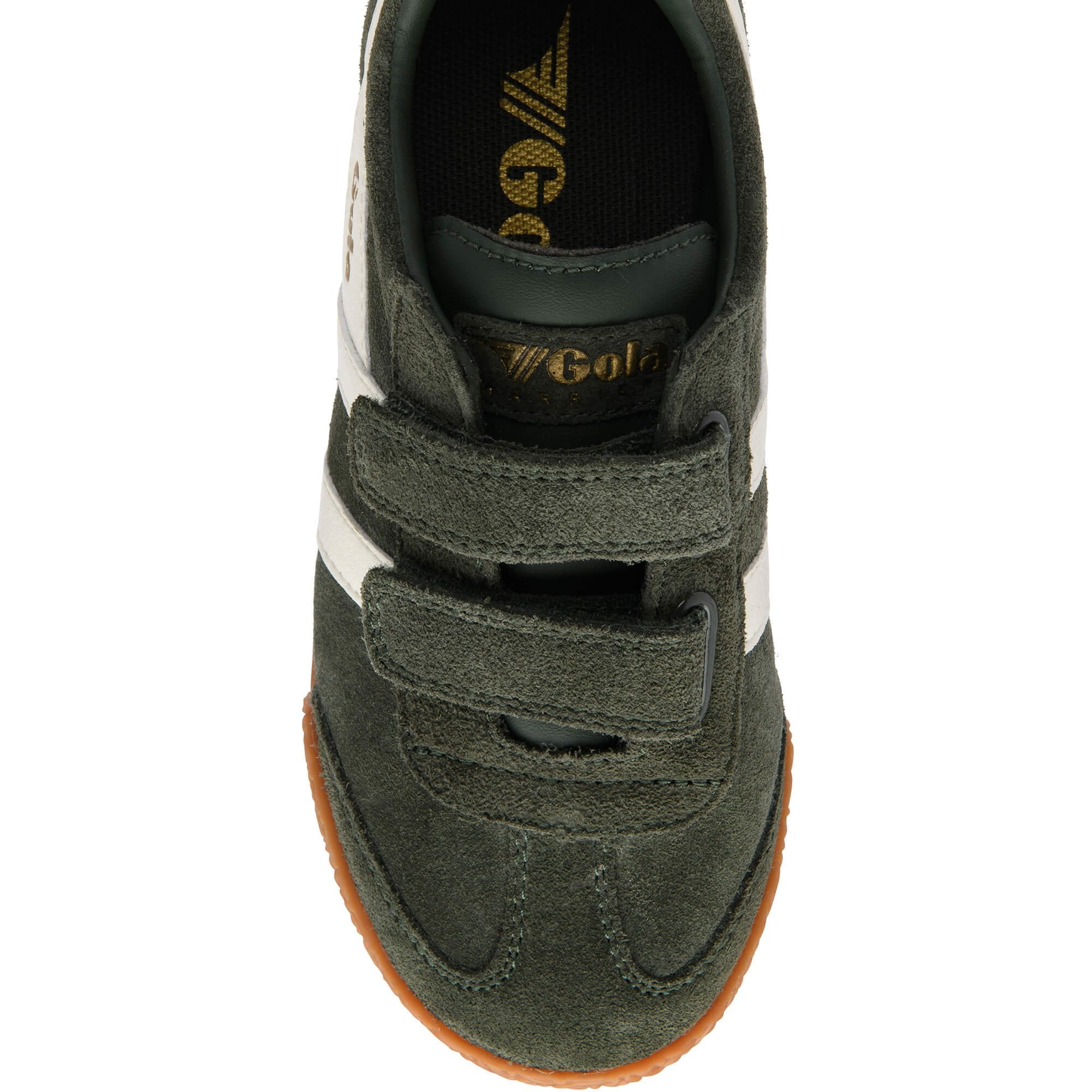 gola-harrier-strap-kinder-sneaker-aus-wildleder-khaki-creme image 5