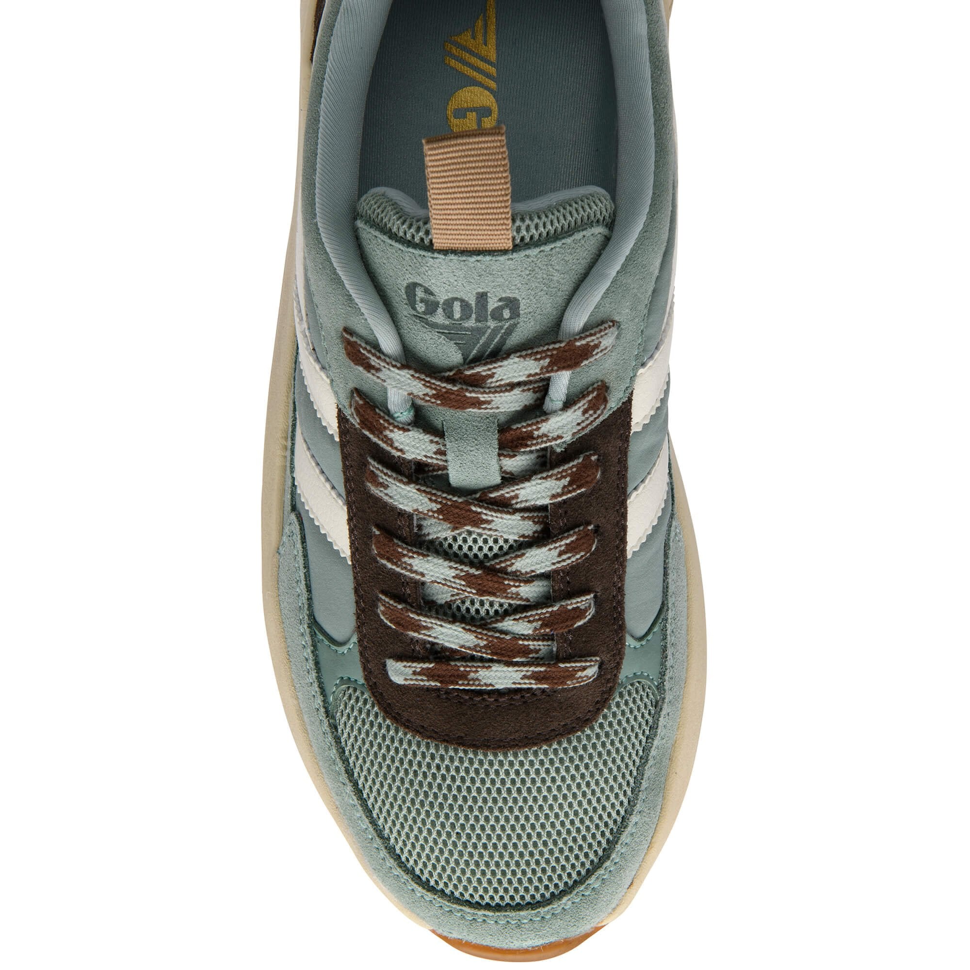 gola-phoenix-sneaker-f-r-damen-in-gr-n-dunkelbraun-hellkaramell image 5