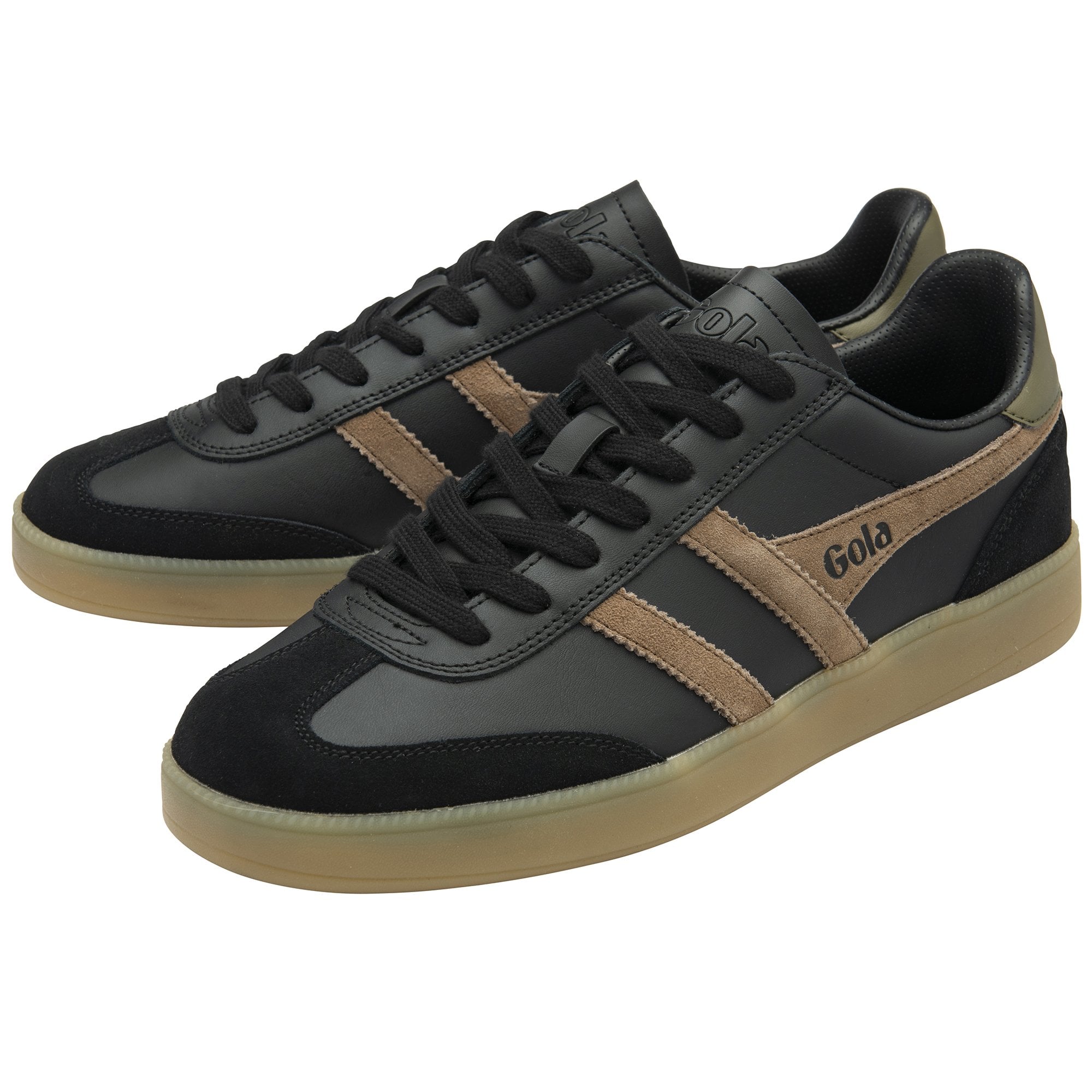 gola-viper-leder-sneaker-f-r-herren-schwarz-tabak image 3